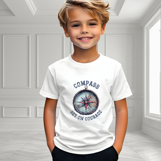 Compass Set On Courage Toddler T-Shirt
