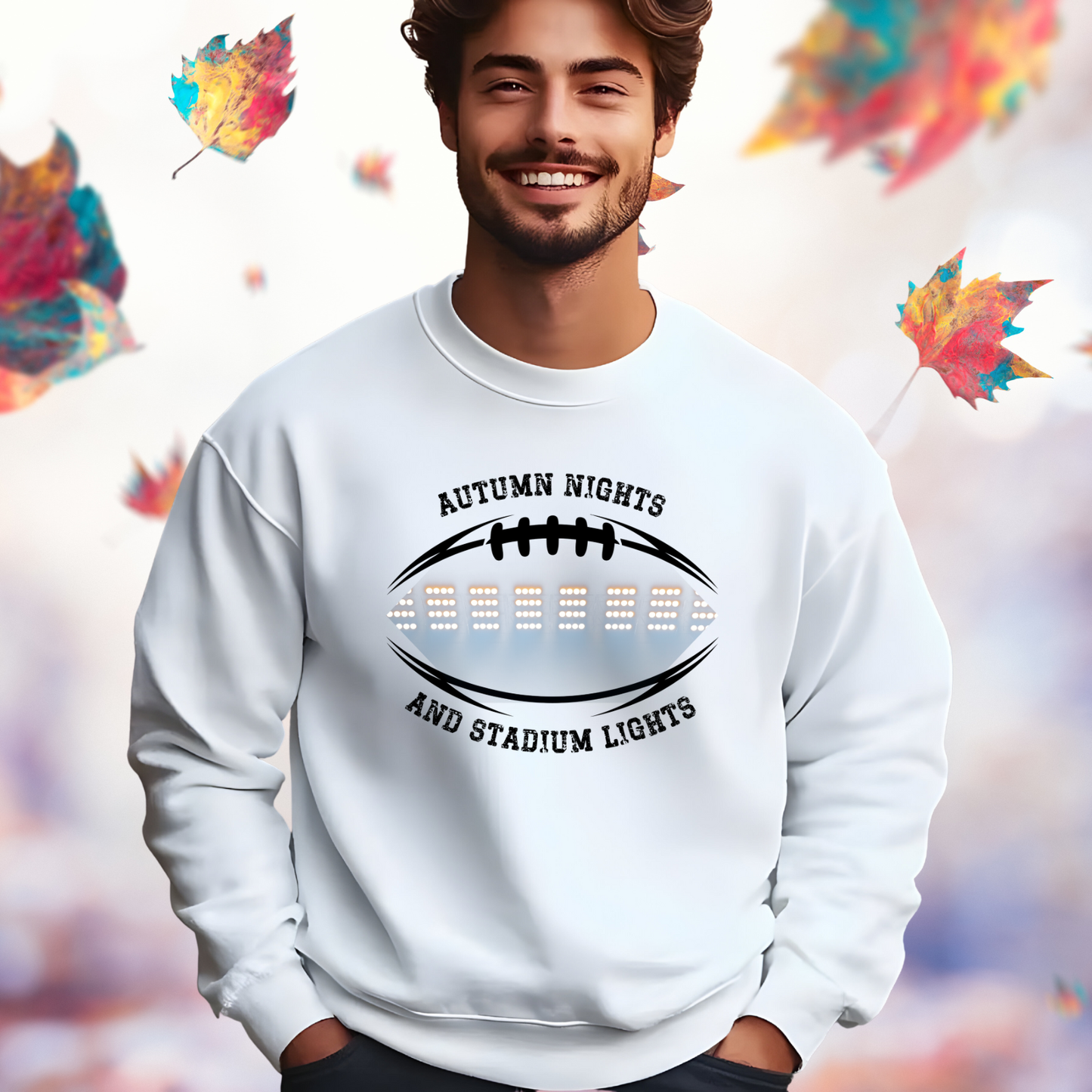 Autumn Nights & Stadium Lights Crewneck Sweatshirt