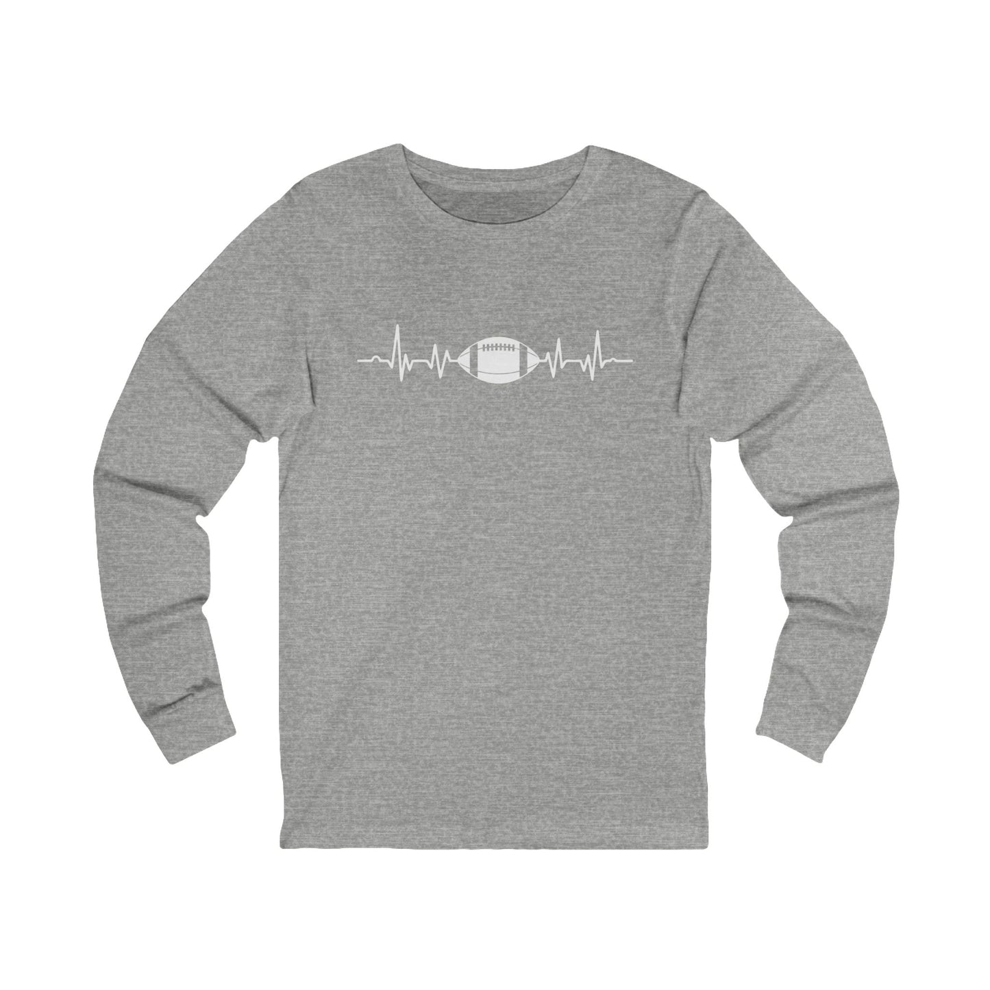 Football Heartbeat Long Sleeve Tee