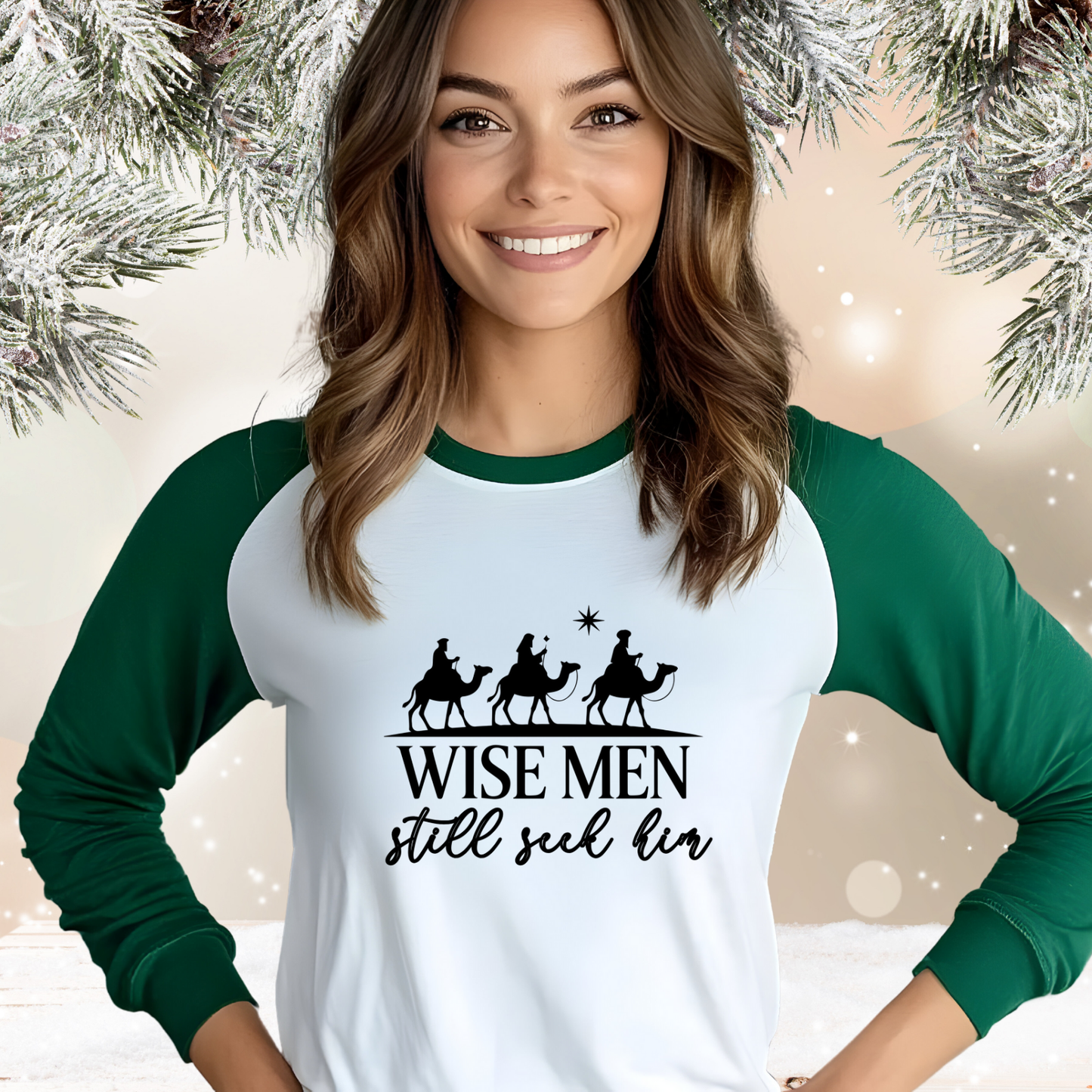 Wise Men Still Seek Him Baseball Tee
