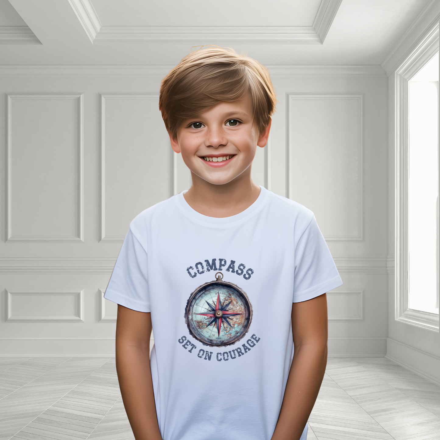 Compass Set On Courage Toddler T-Shirt