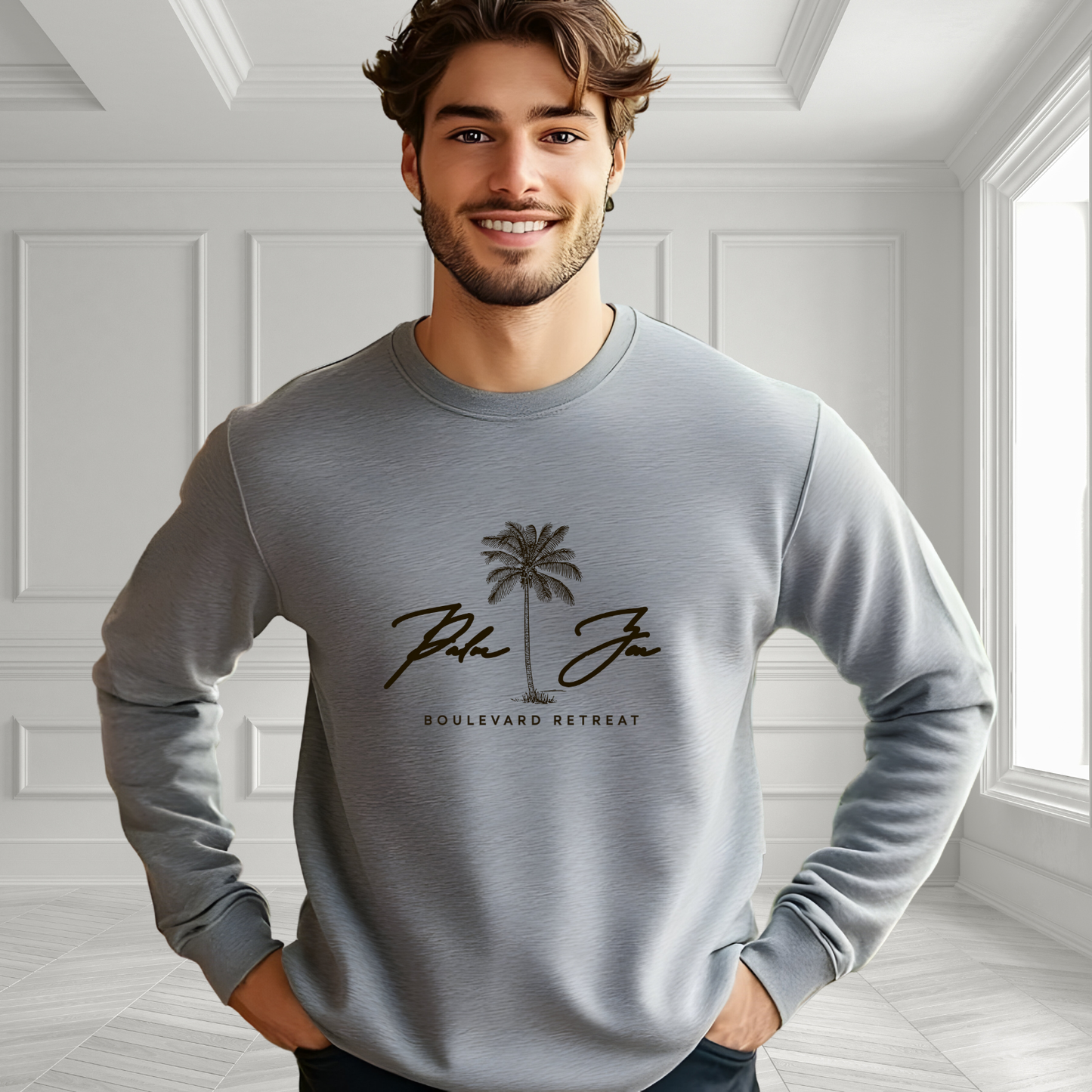 Palm Zen Crewneck Sweatshirt