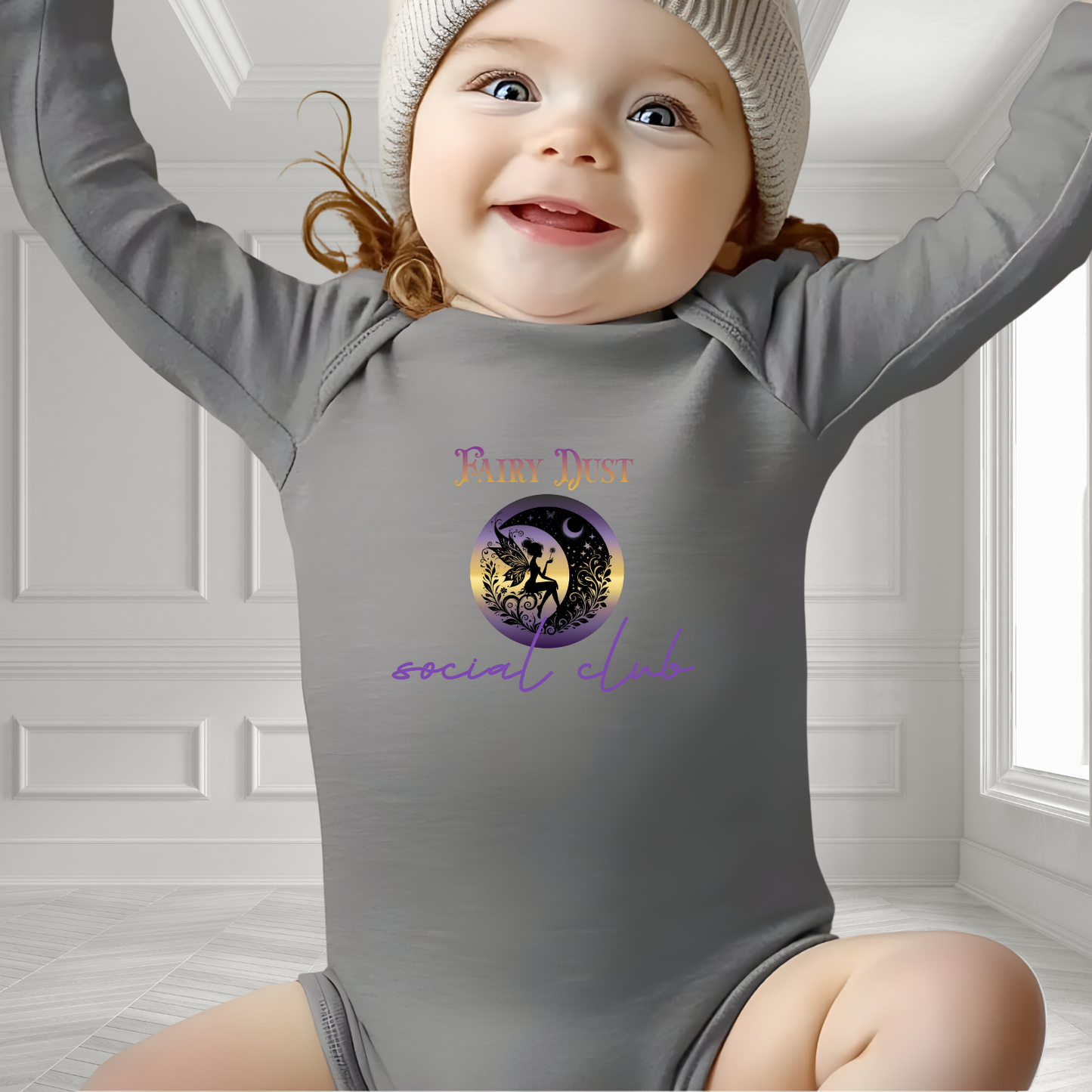 Fairy Dust Social Club Infant Long Sleeve Onesie