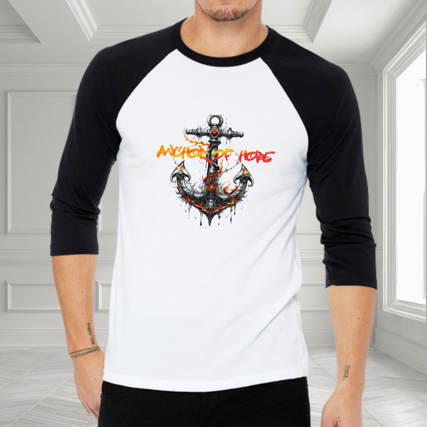 Anchor Of Hope Baseball Tee