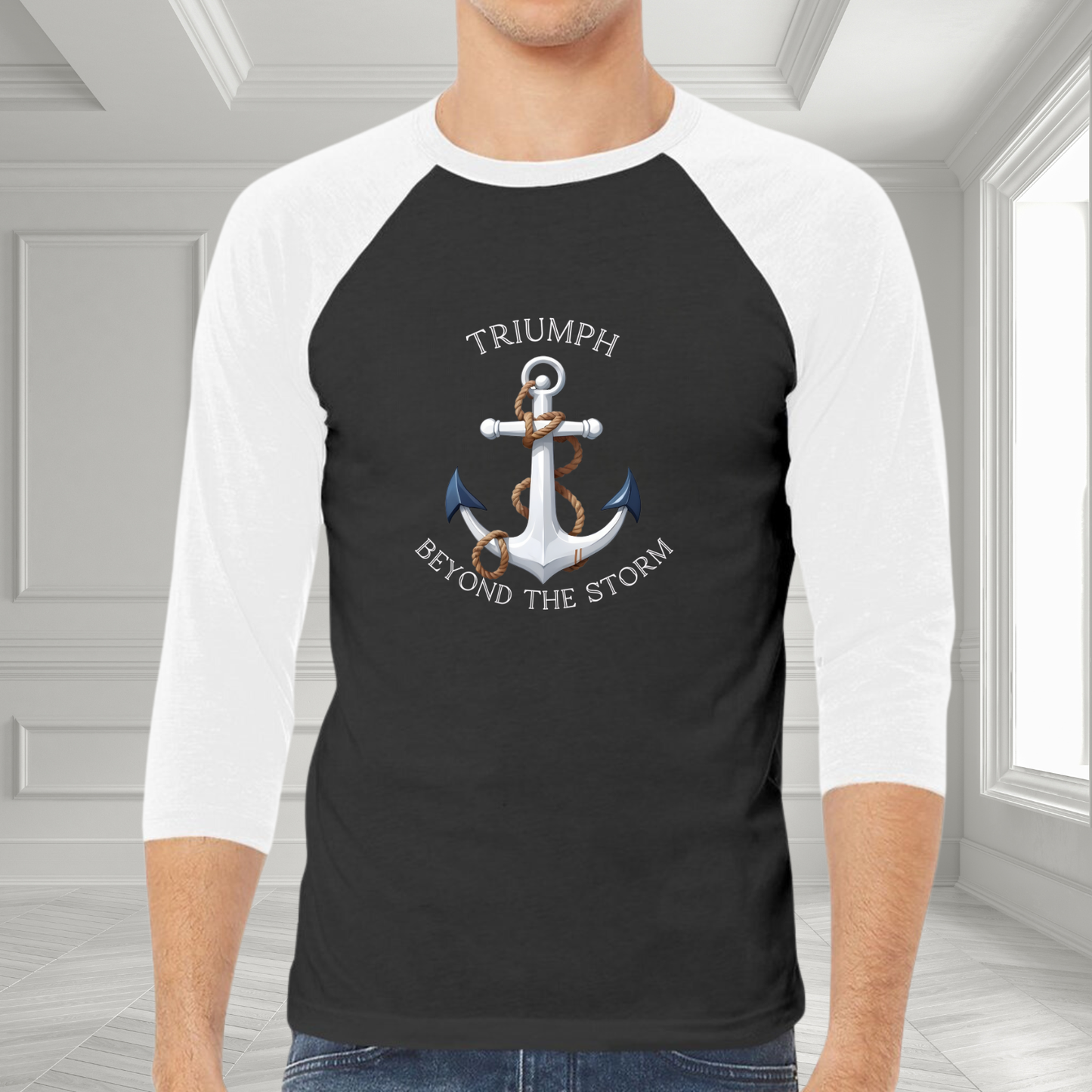 Triumph Beyond The Storm Baseball Tee