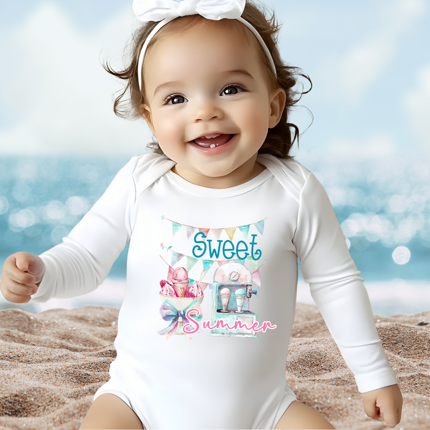 Sweet Summer Infant Long Sleeve Onesie