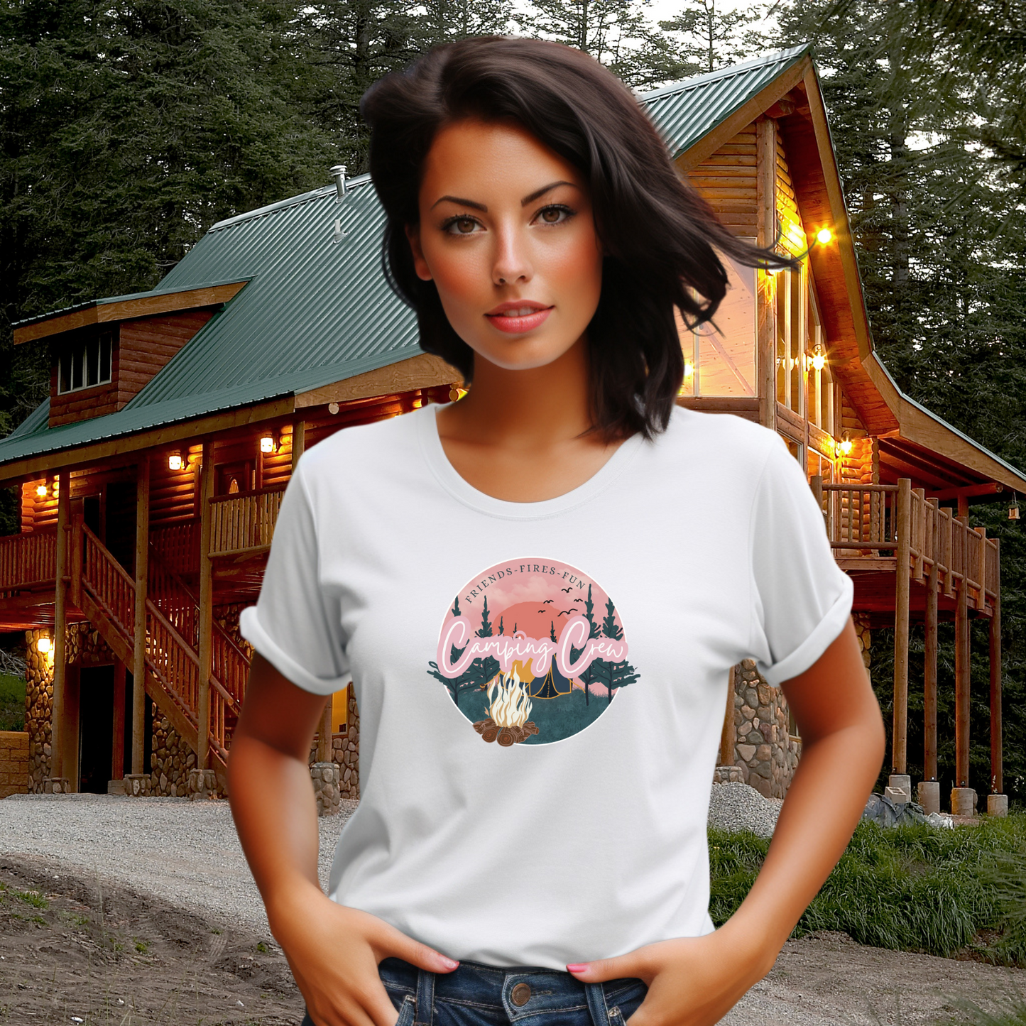 Camping Crew- Fires, Friends, Fun T-Shirt