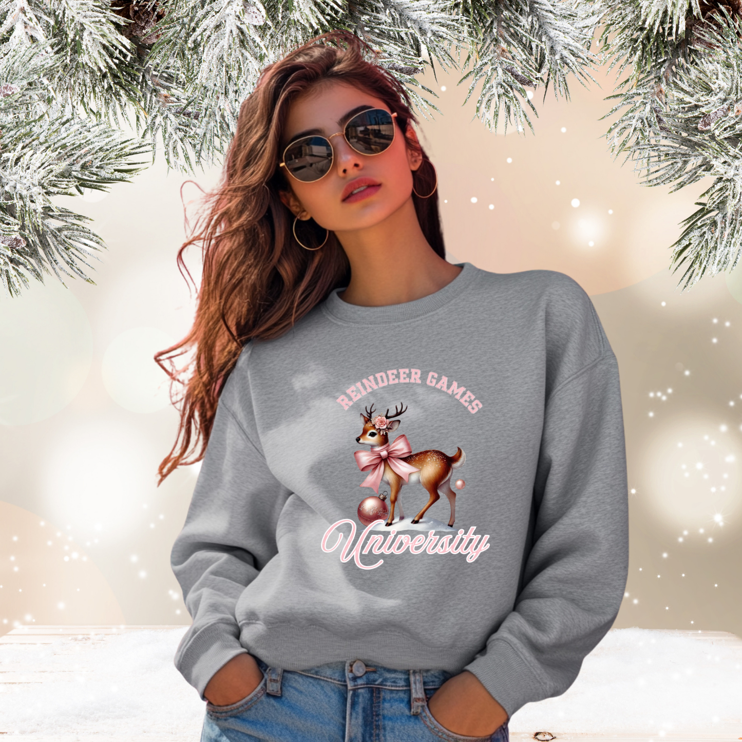 Reindeer Games University Crewneck Sweatshirt