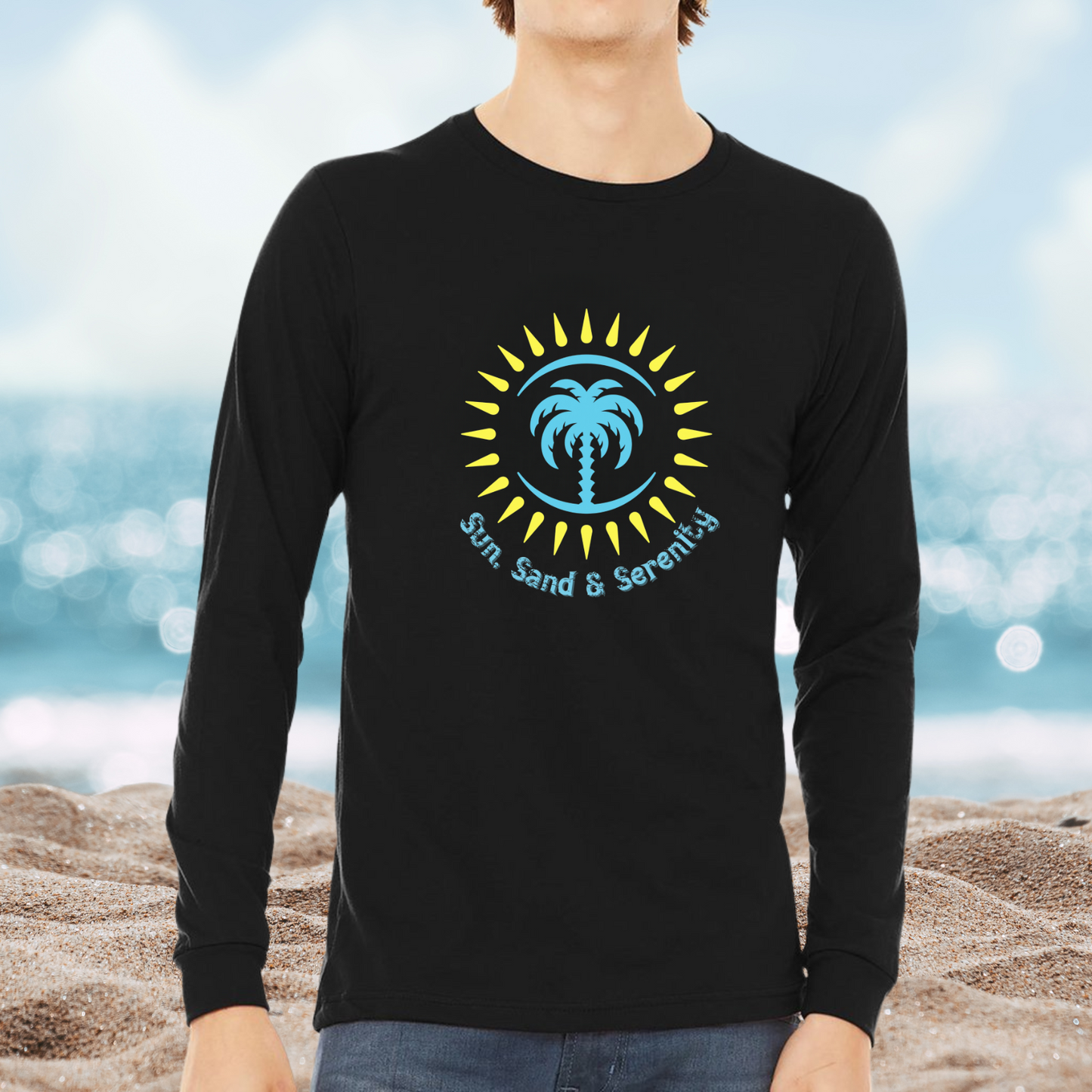 Sun Sand And Serenity Long Sleeve Tee