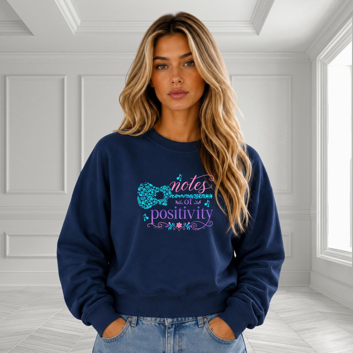 Notes Of Positivity Crewneck Sweatshirt