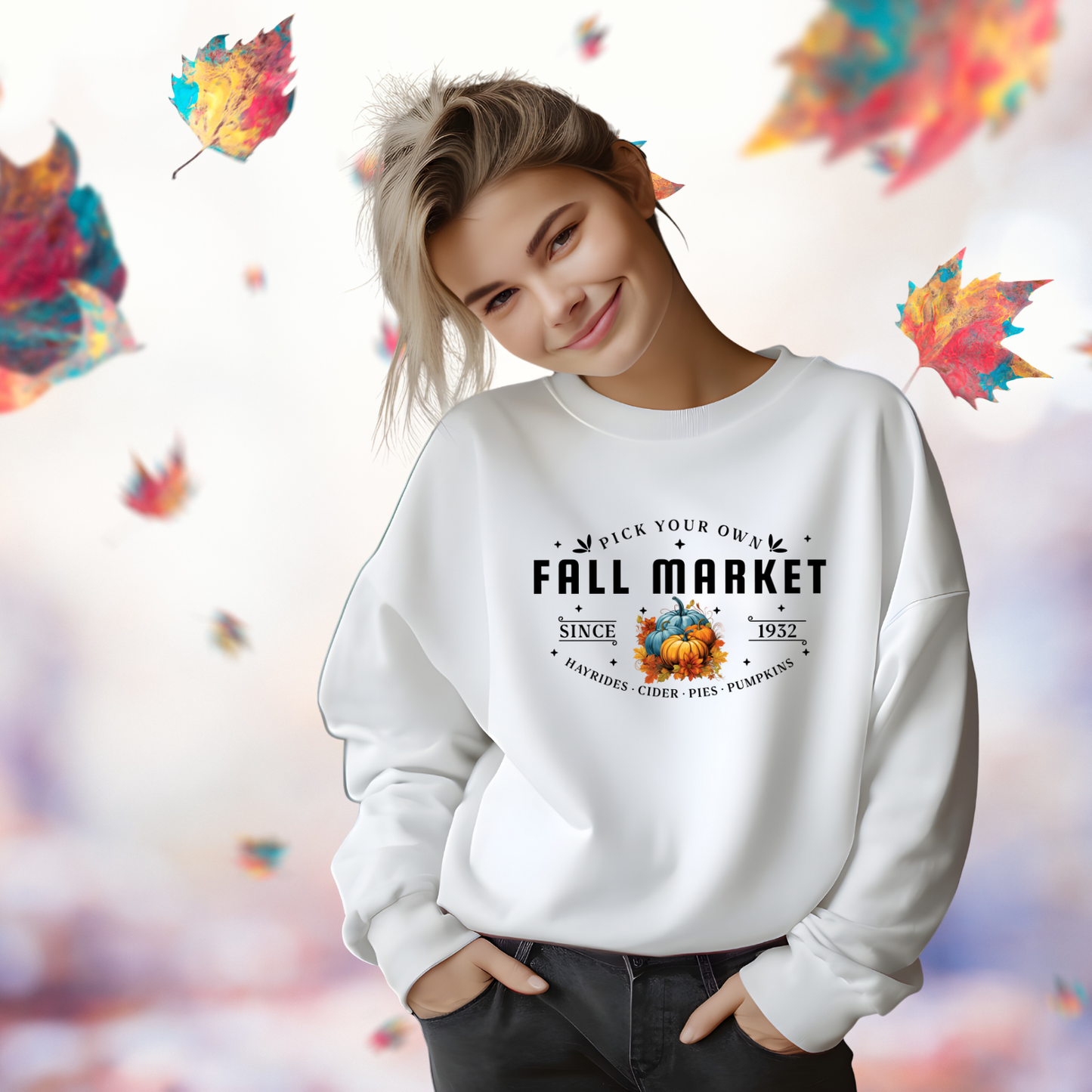 Fall Market Crewneck Sweatshirt