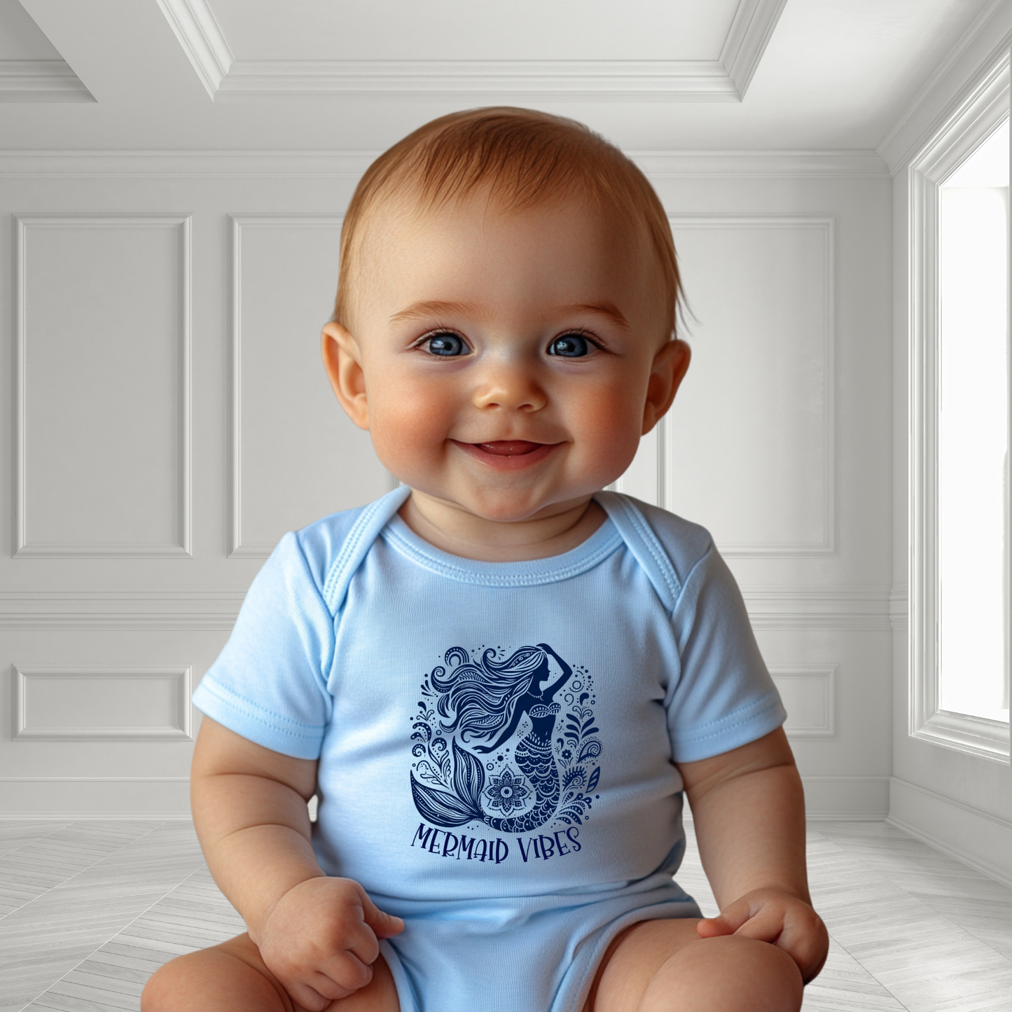 Mermaid Vibes Infant Short Sleeve Onesie
