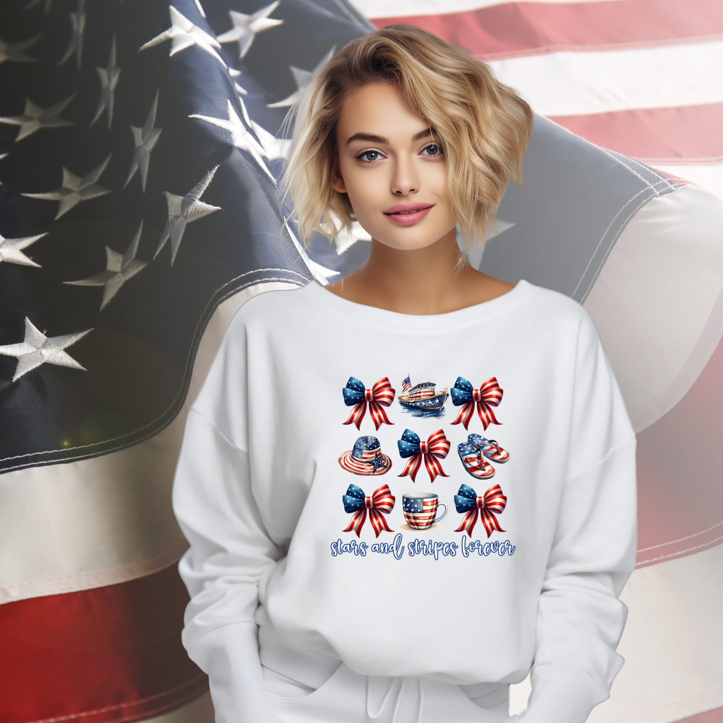 Stars and Stripes Forever Crewneck Sweatshirt
