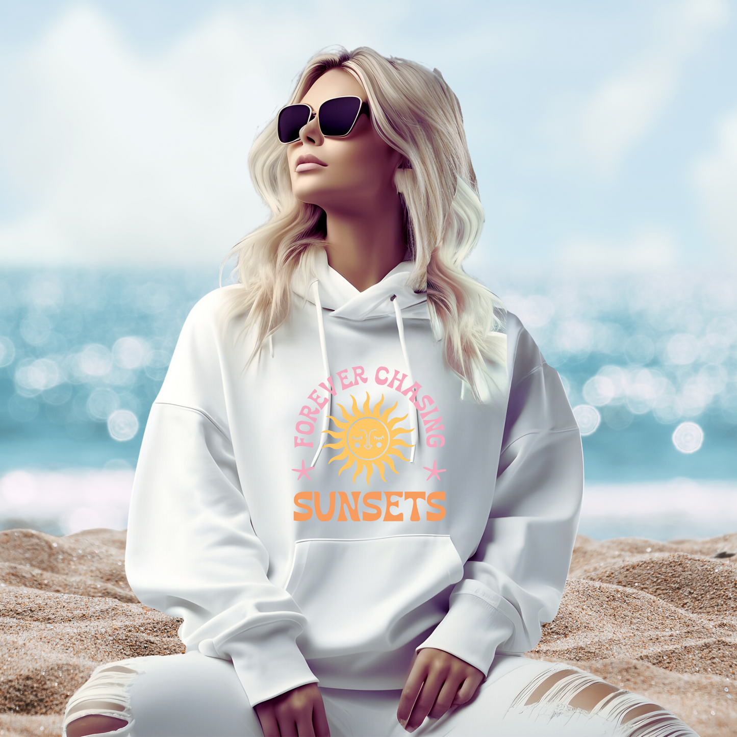 Forever Chasing Sunsets Pullover Hoodie