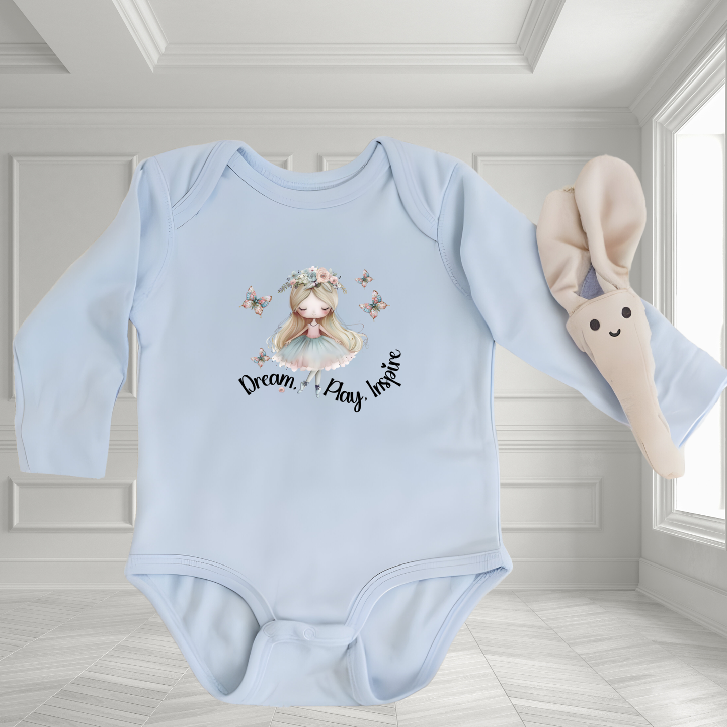 Dream, Play, Inspire Infant Long Sleeve Onesie