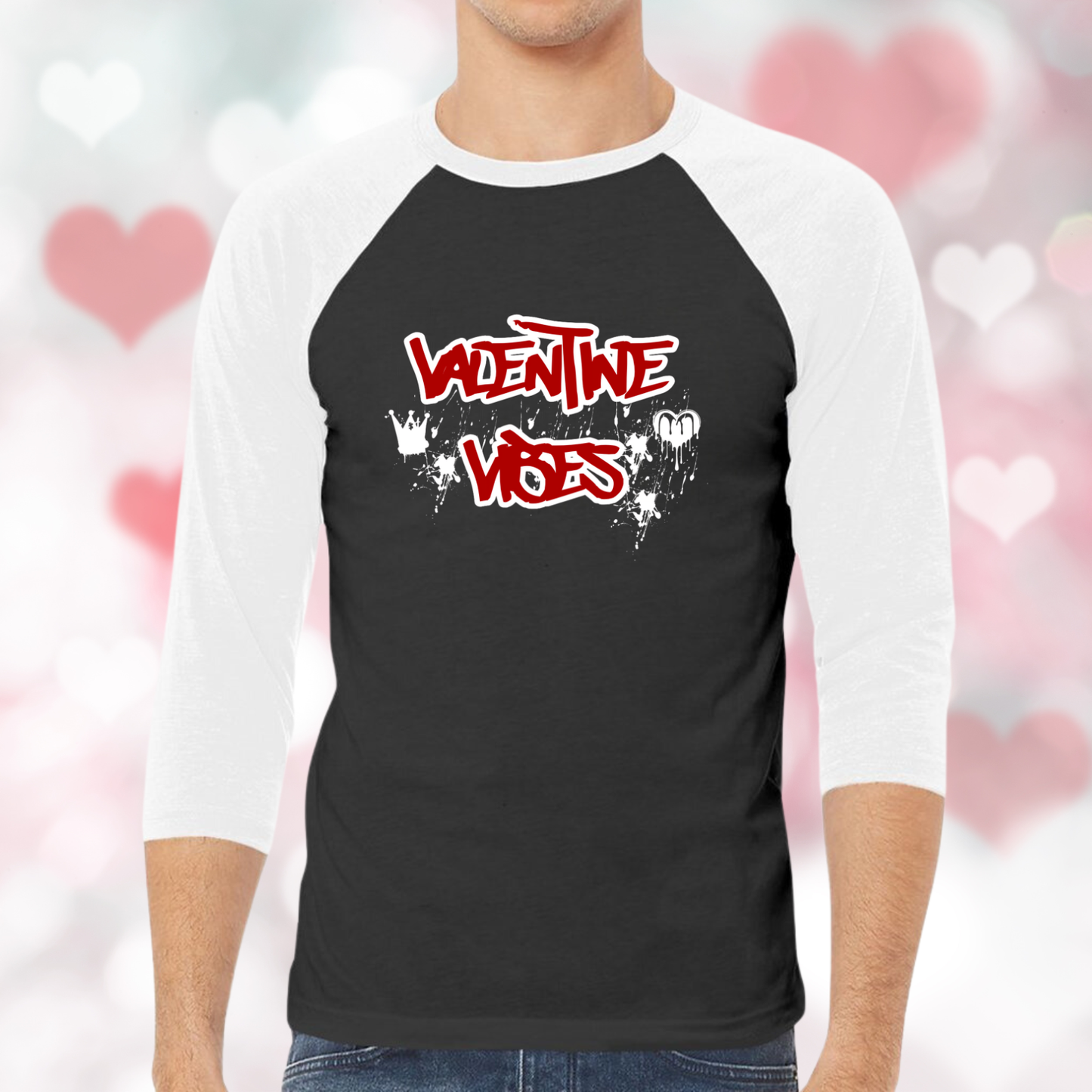 Valentine Vibes Baseball Tee