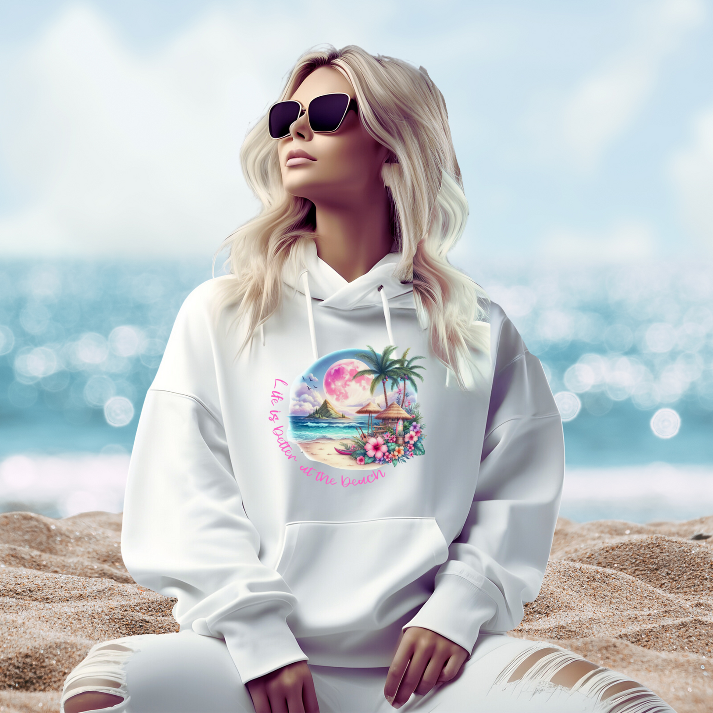 Life is Better at the Beach Pullover Hoodie