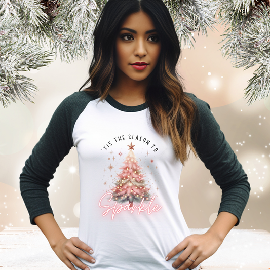 ’Tis the Season to Sparkle Baseball Tee