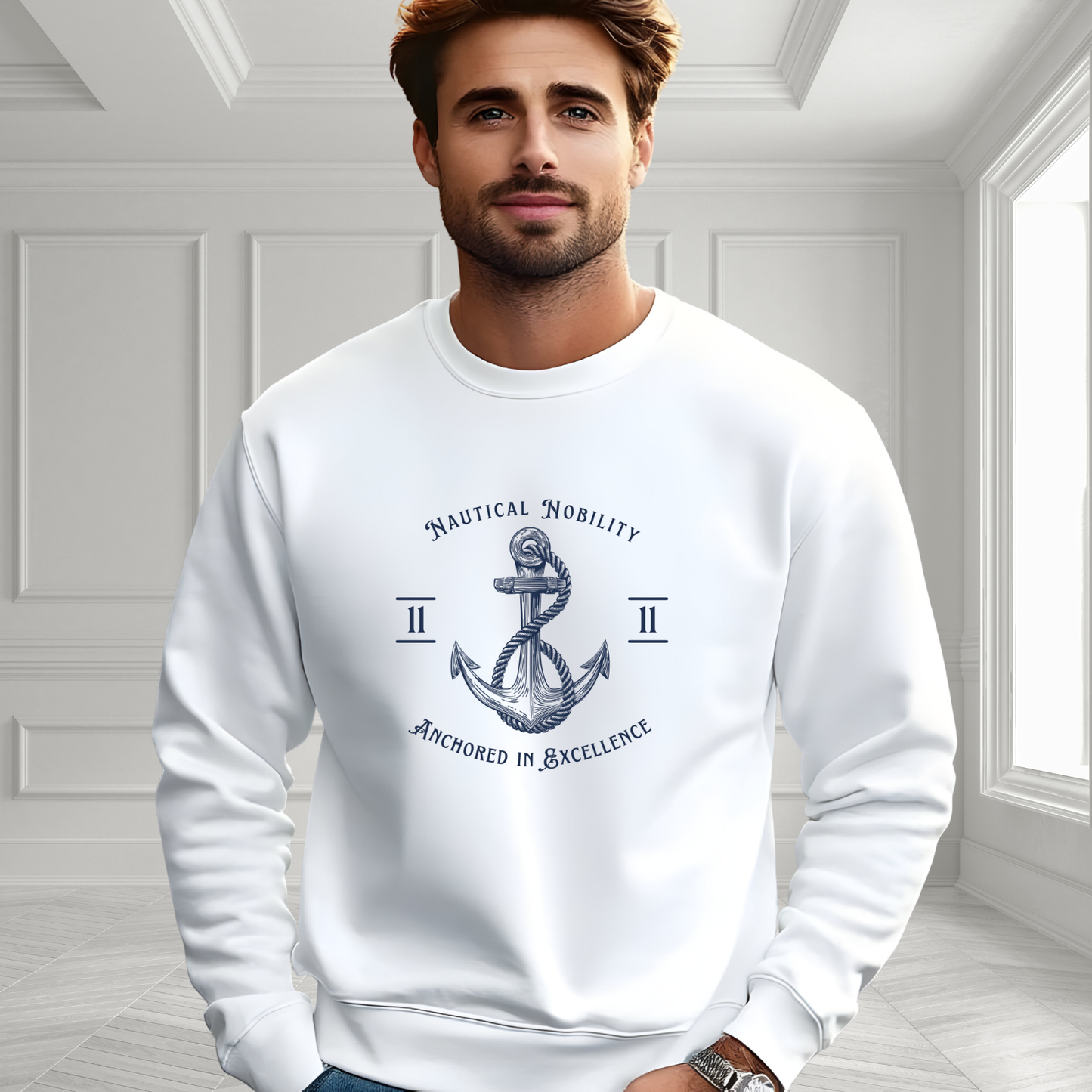 Nautical Nobility Crewneck Sweatshirt