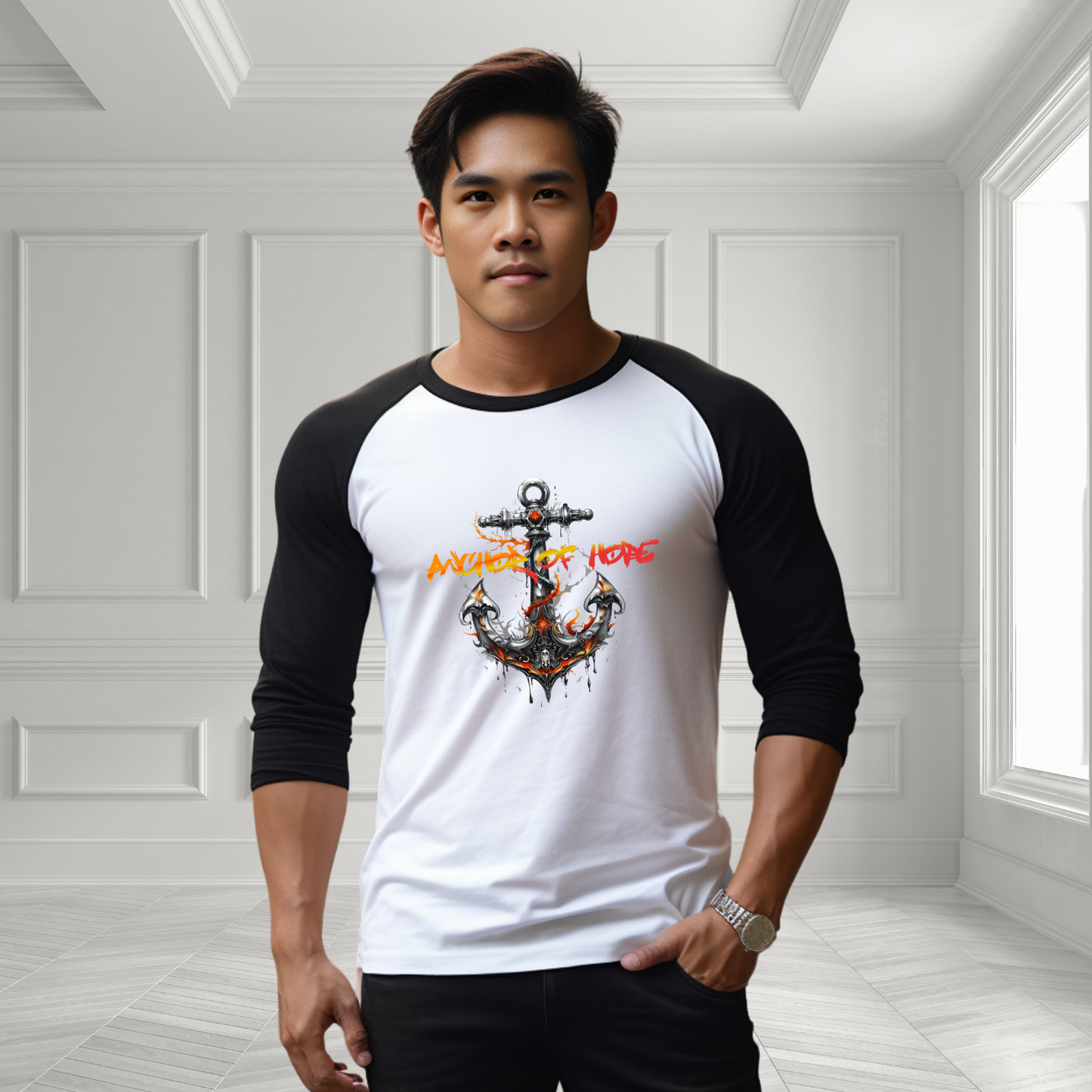 Anchor Of Hope Baseball Tee