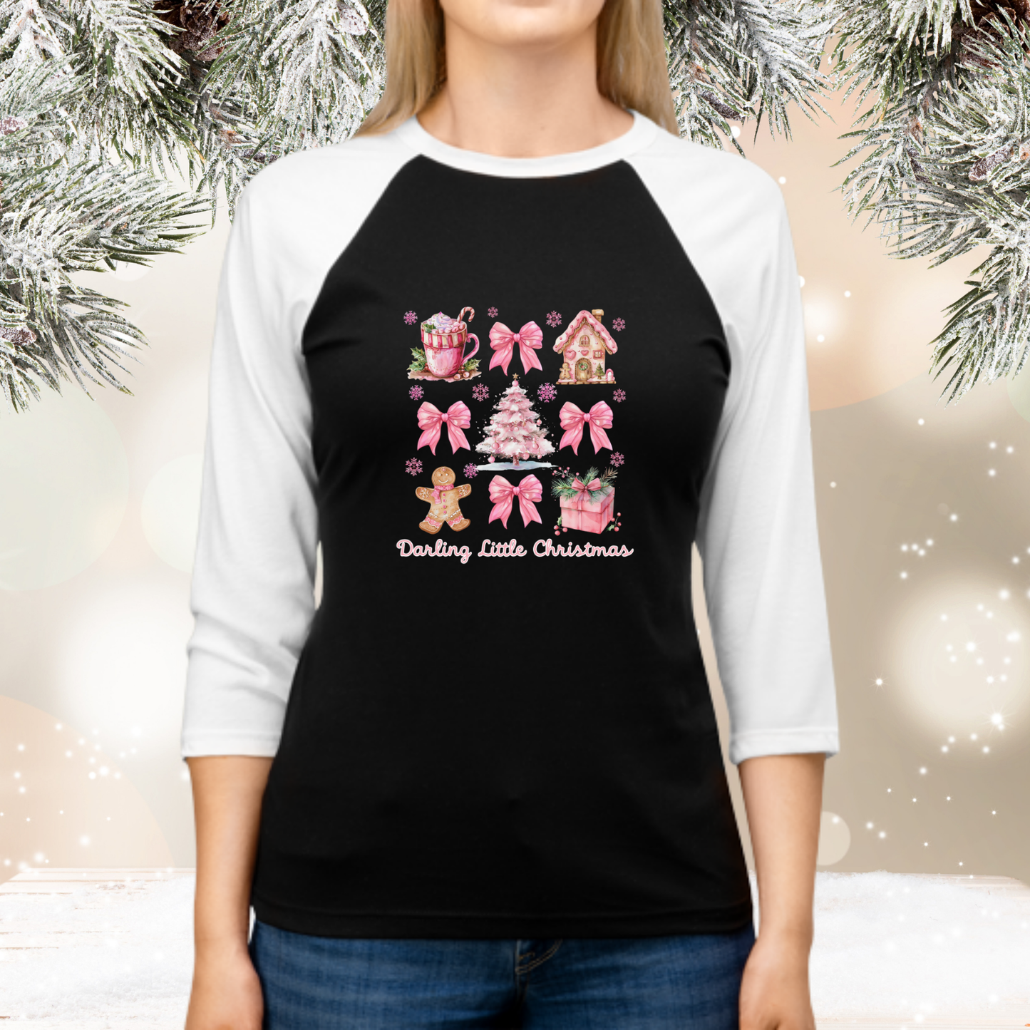Darling Little Christmas Baseball Tee
