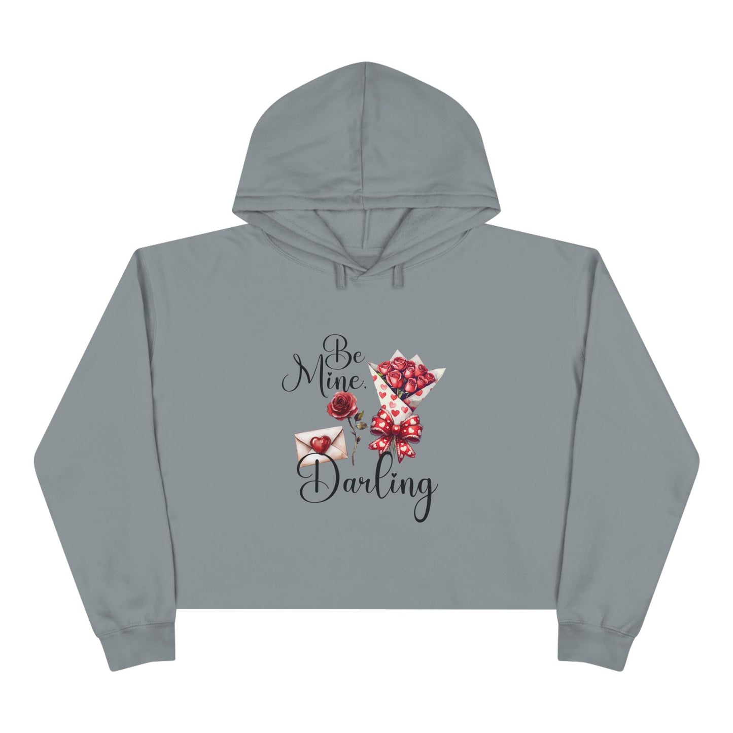 Be Mine, Darling Crop Hoodie