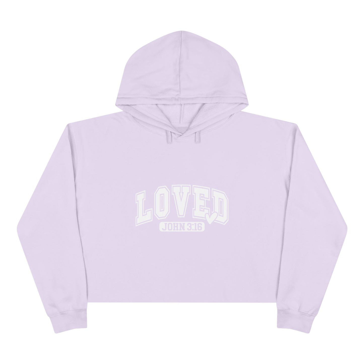 Loved John 3:16 Crop Hoodie