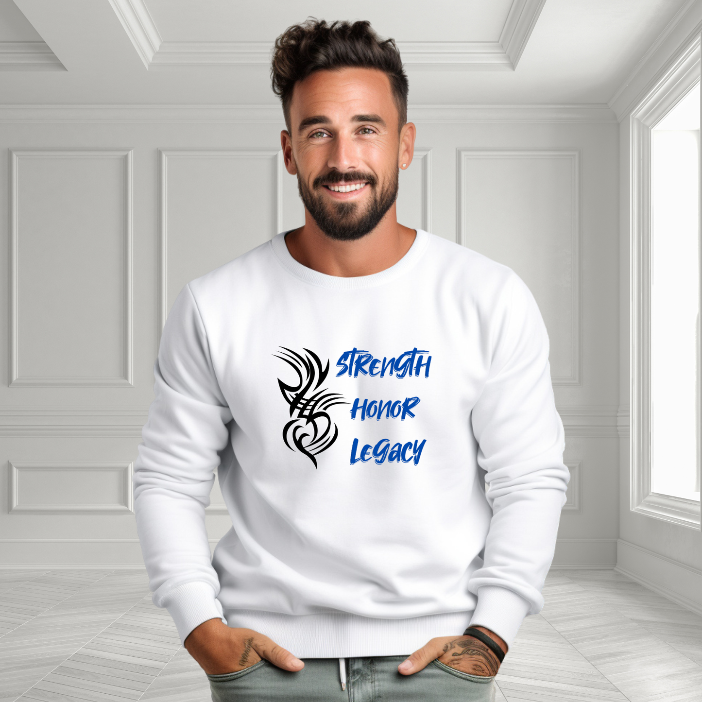 Strength, Honor, Legacy Crewneck Sweatshirt