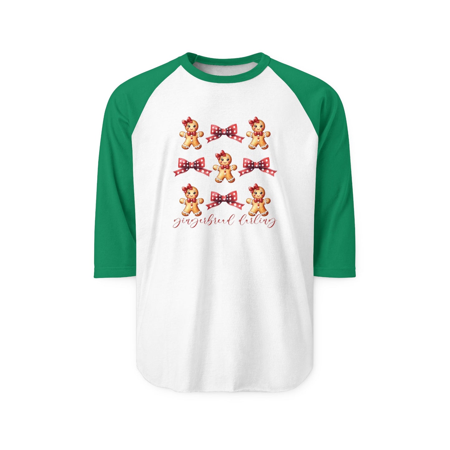 Gingerbread Darling Baseball Tee