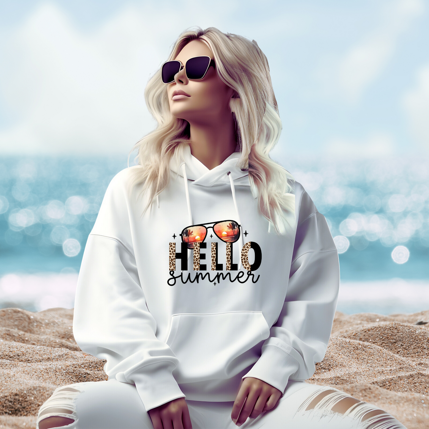 Hello Summer Pullover Hoodie