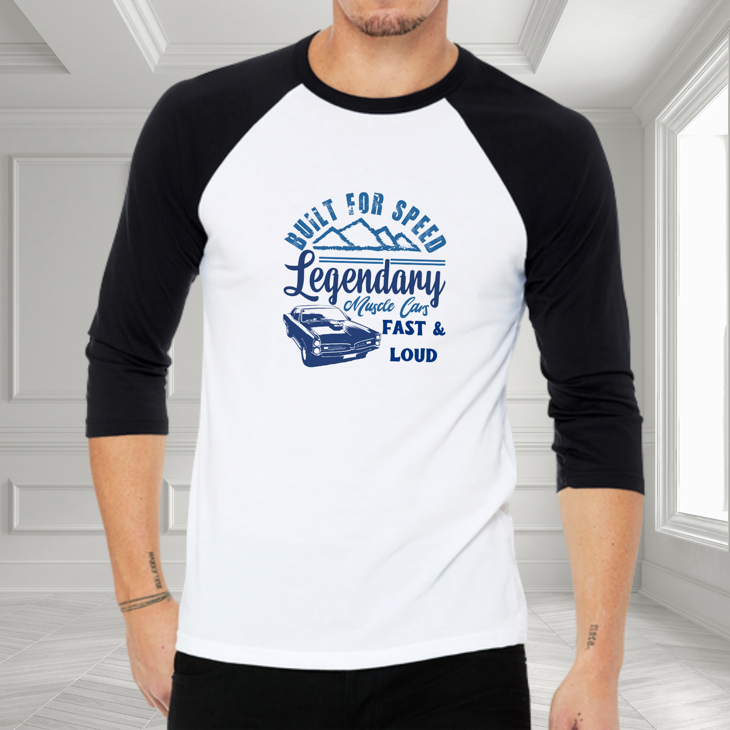 Legendary Muscle Car Baseball Tee