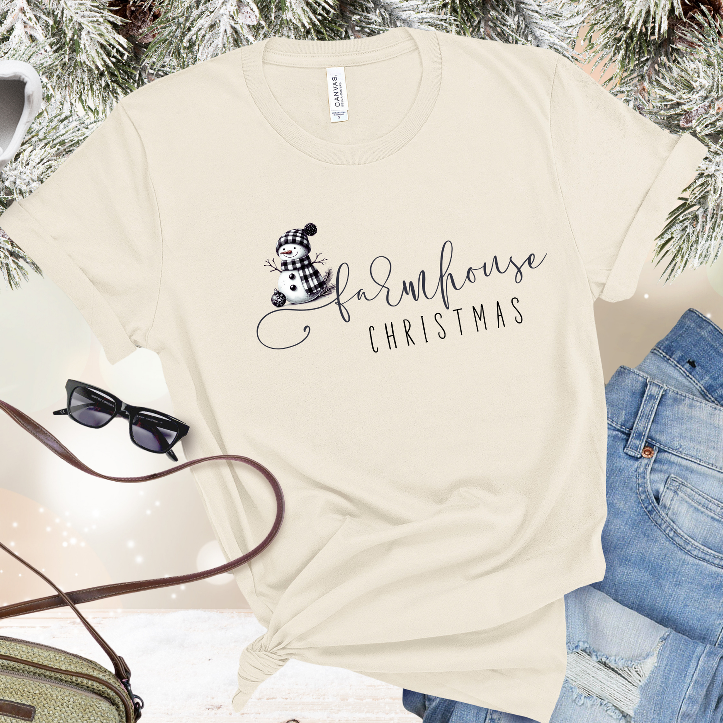 Farmhouse Christmas T‑Shirt