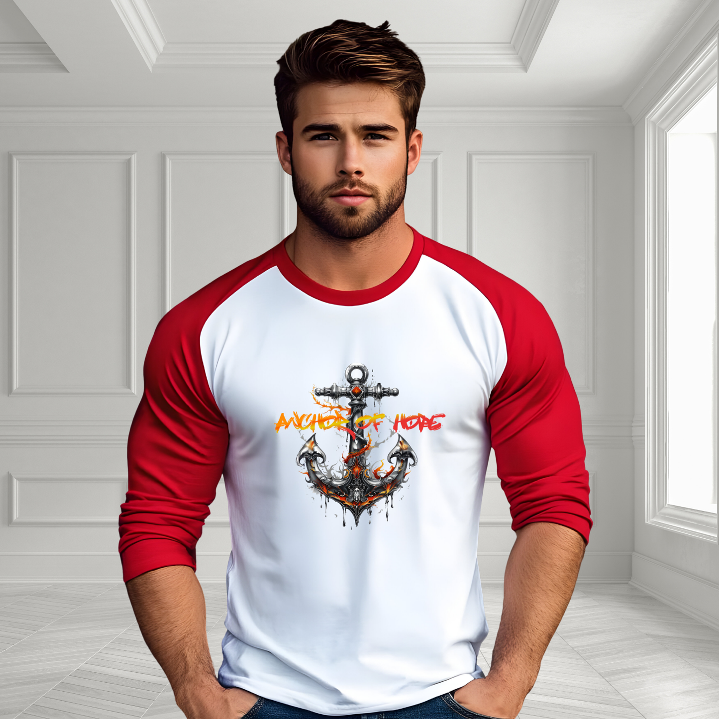 Anchor Of Hope Baseball Tee