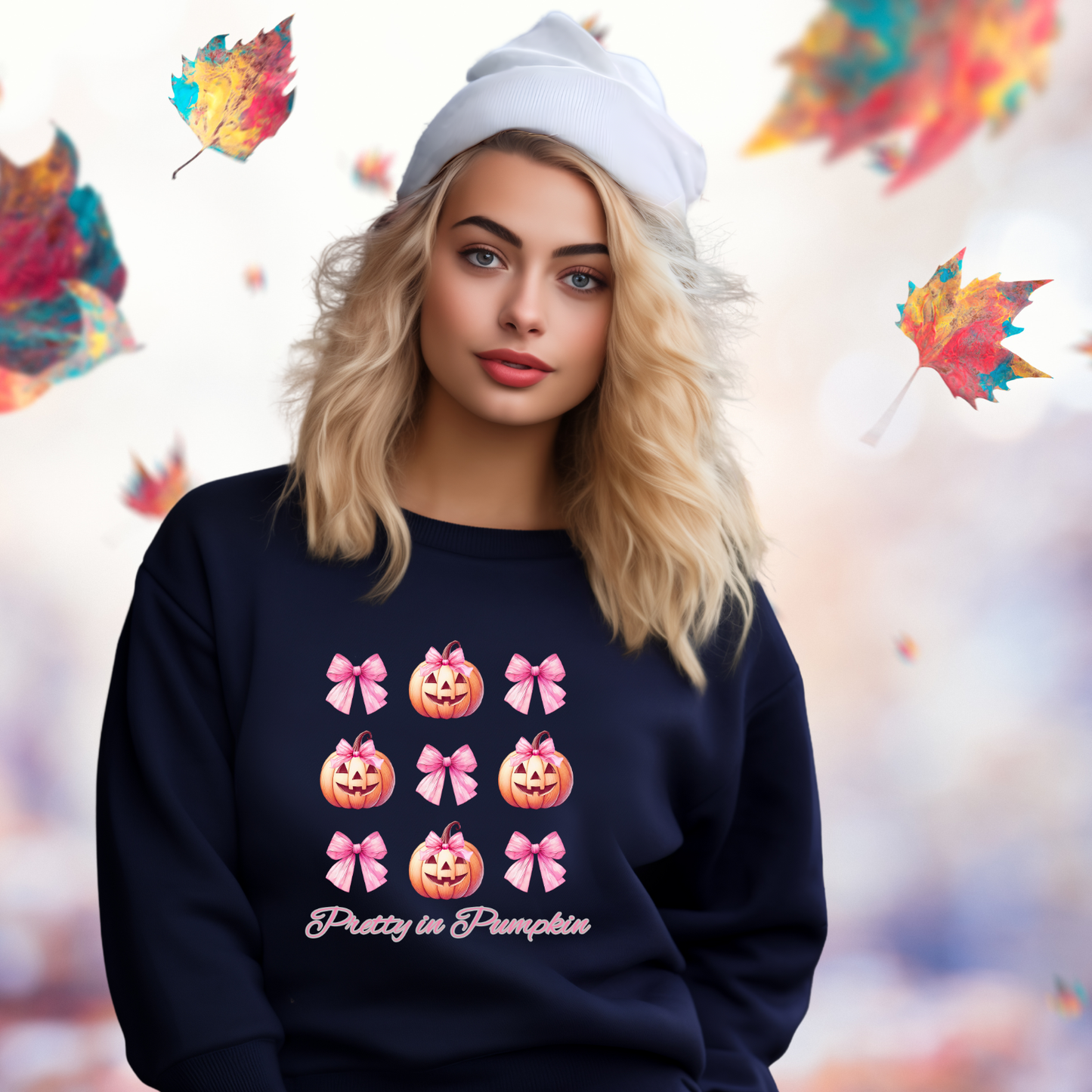 Pretty in Pumpkin Crewneck Sweatshirt