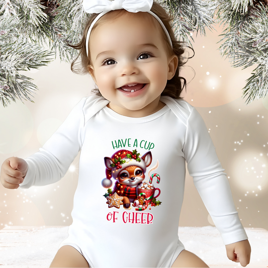 Have A Cup Of Cheer Infant Long Sleeve Onesie