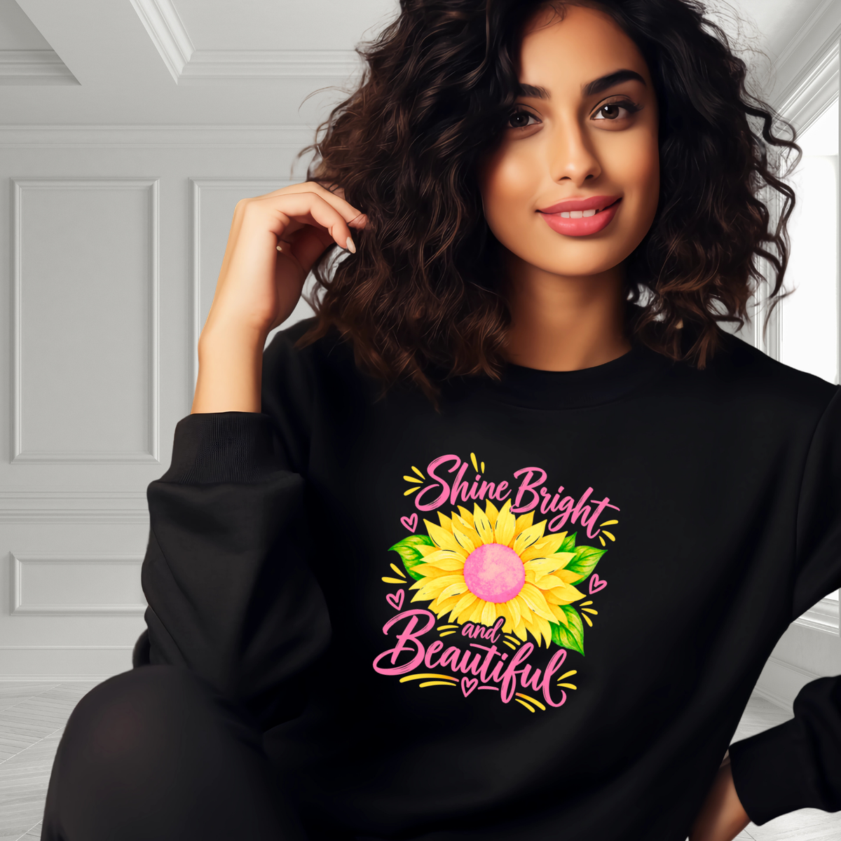 Shine Bright And Beautiful Crewneck Sweatshirt