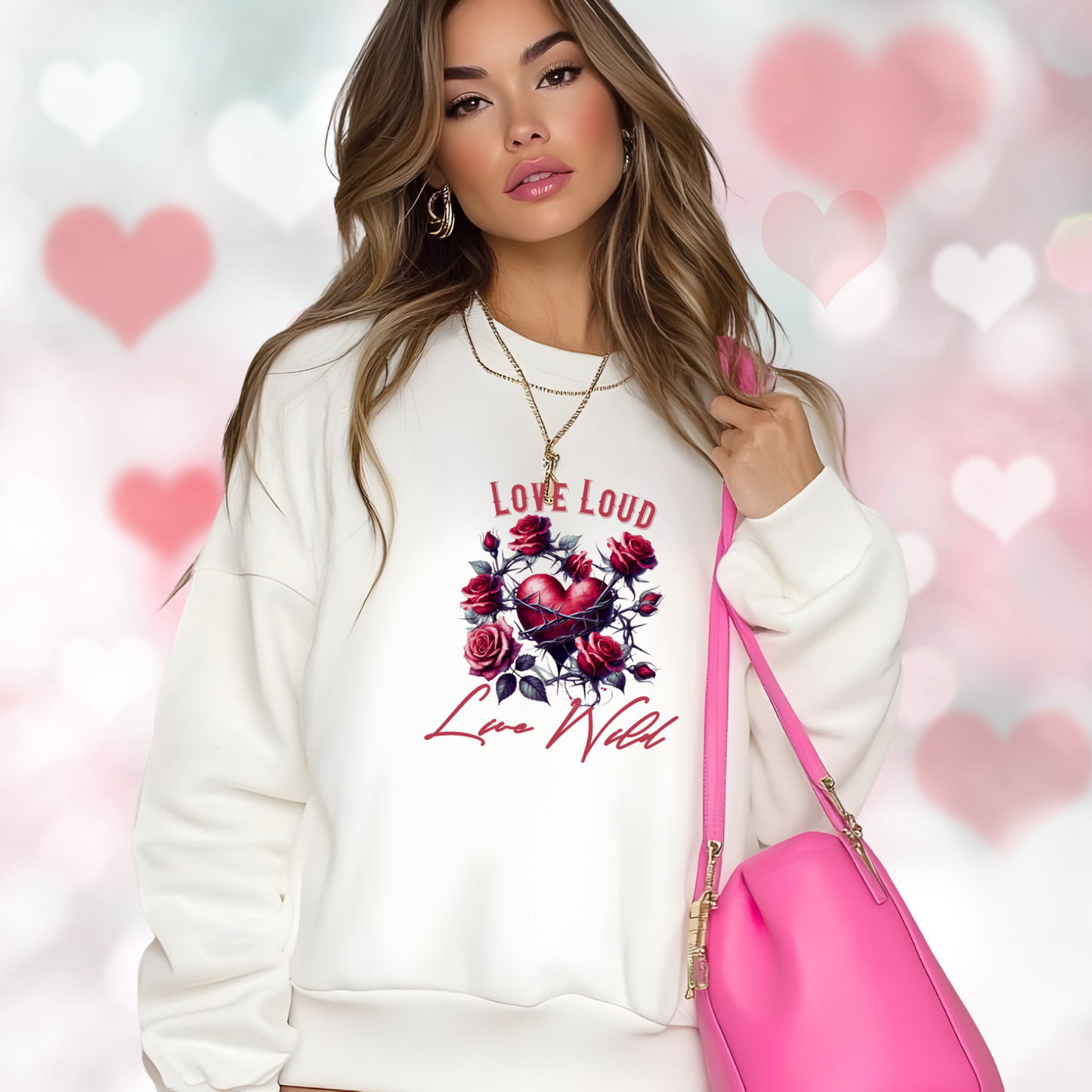 Love Loud Live Wild Crewneck Sweatshirt