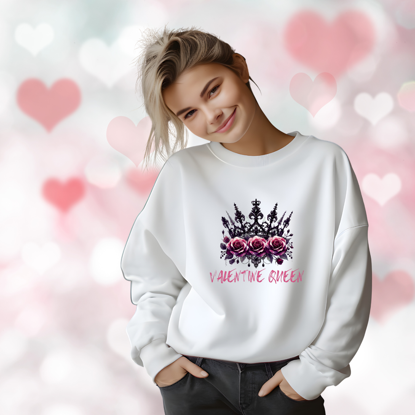 Valentine Queen Crewneck Sweatshirt