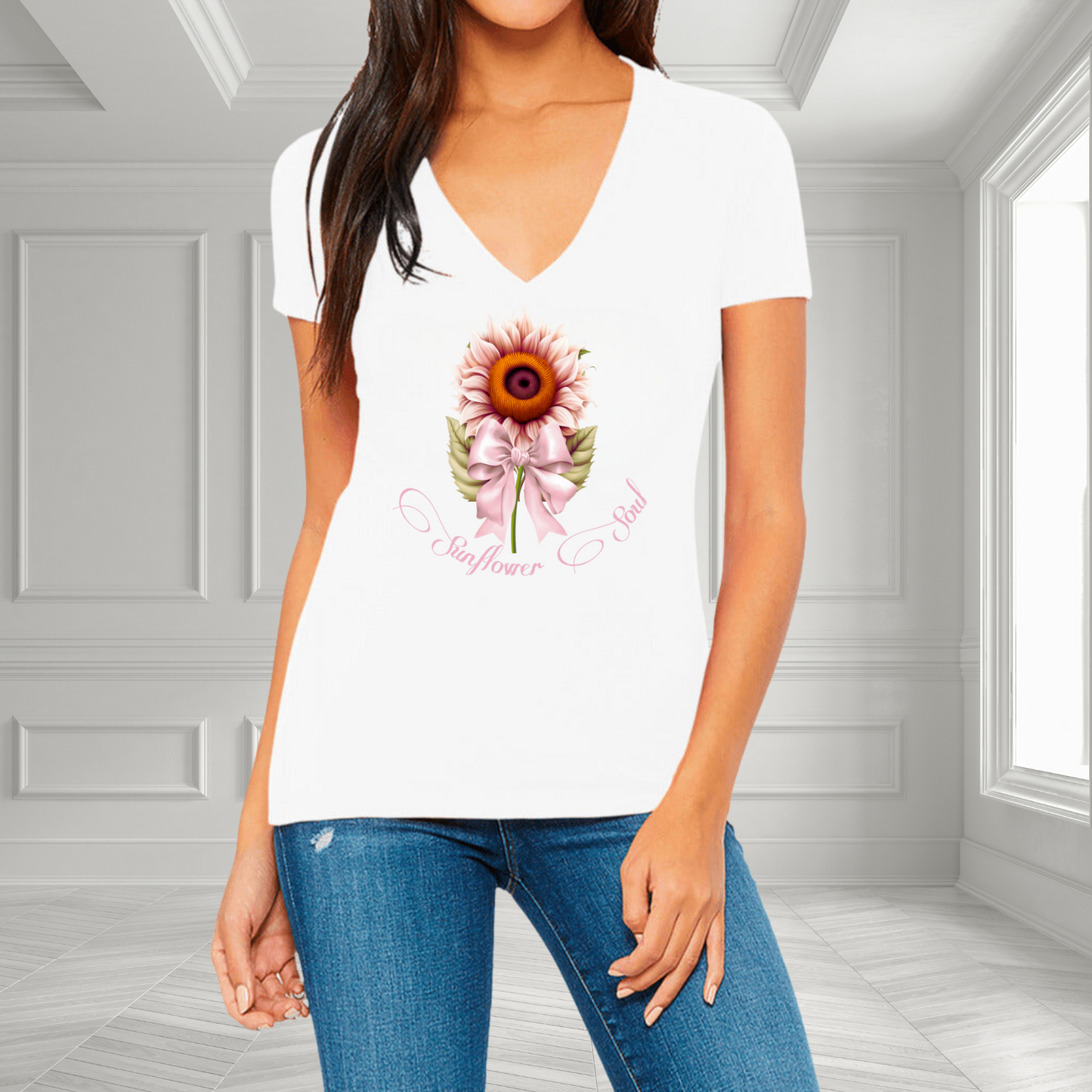 Sunflower Soul V-Neck T-Shirt