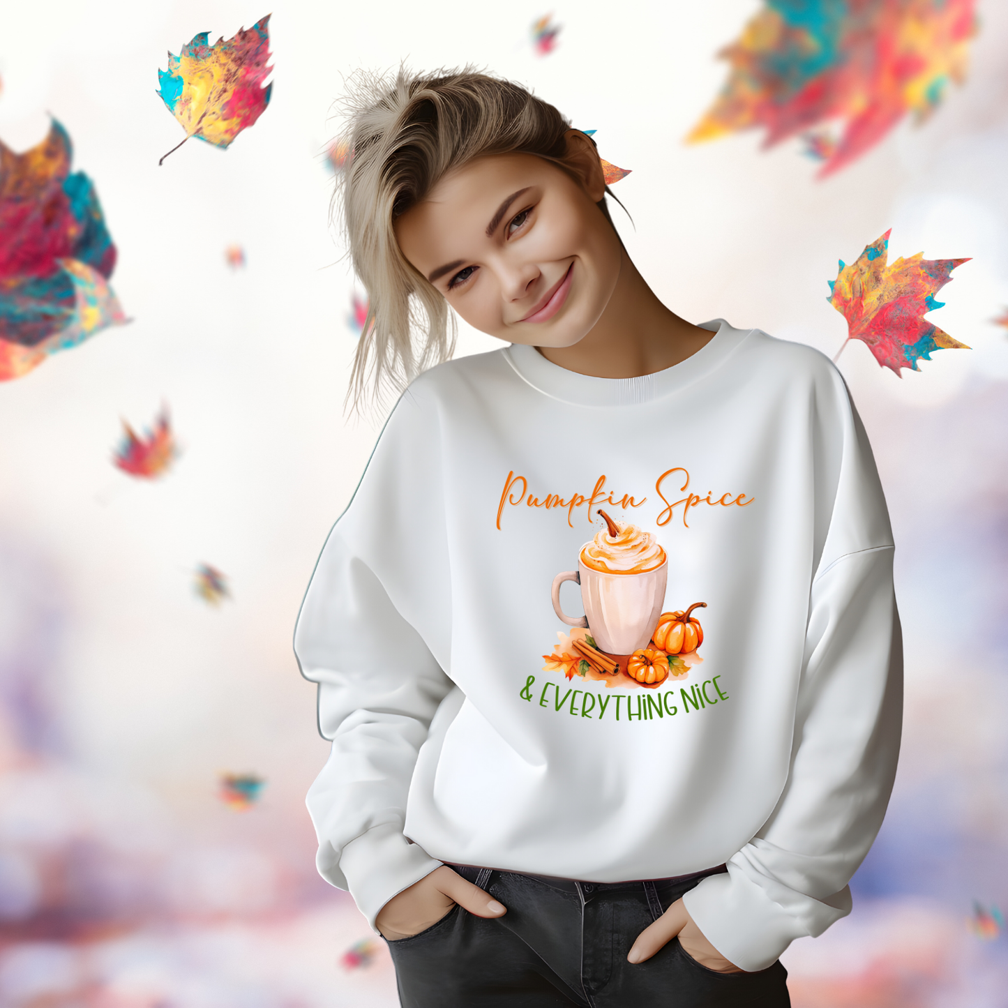 Pumpkin Spice & Everything Nice Crewneck Sweatshirt