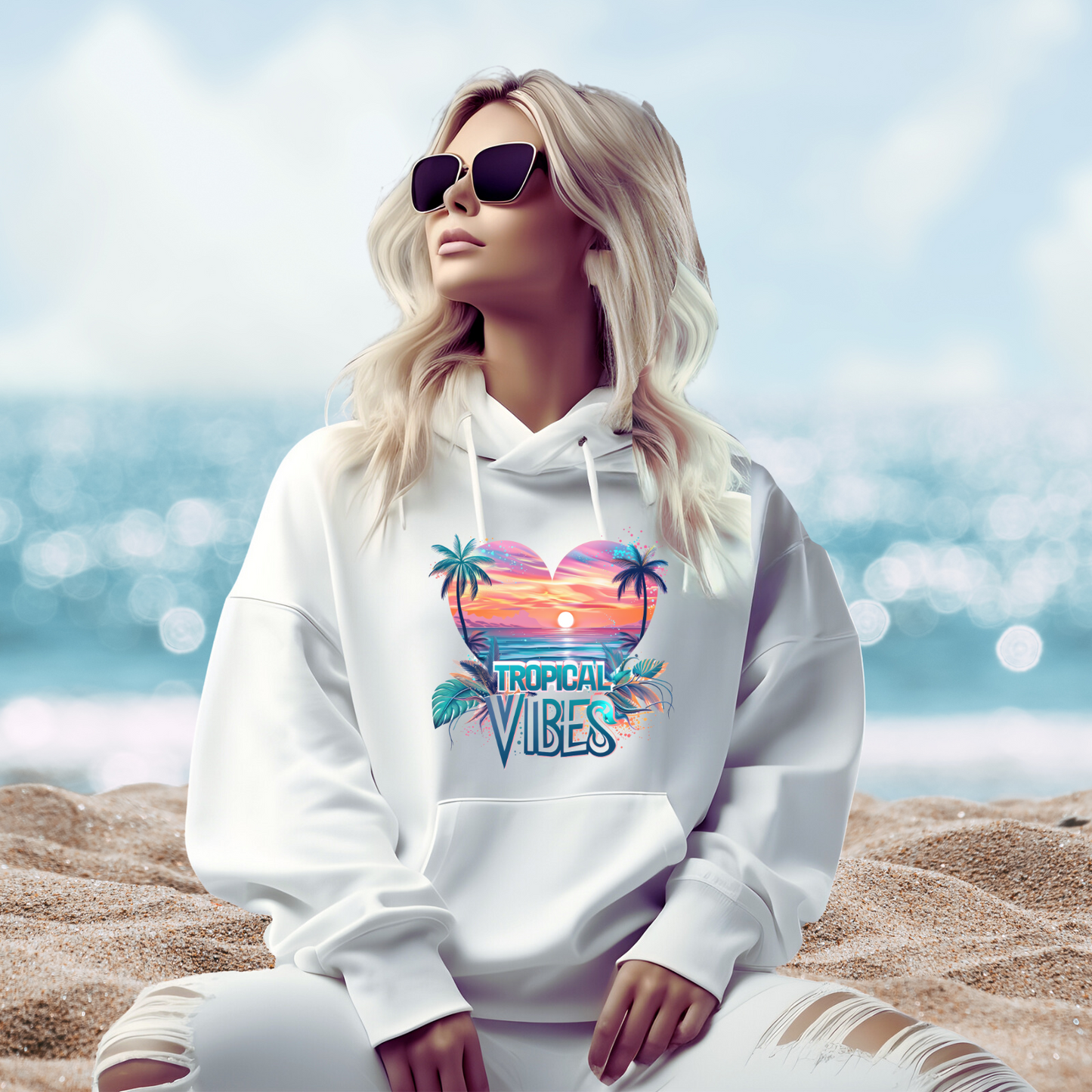 Tropical Vibes Pullover Hoodie