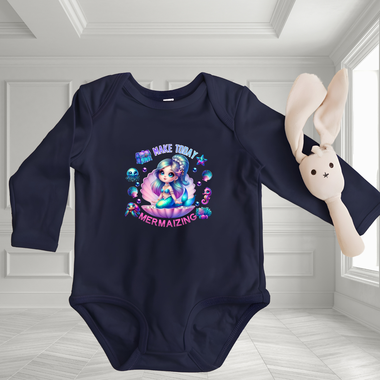 Make Today Mermaizing Infant Long Sleeve Onesie