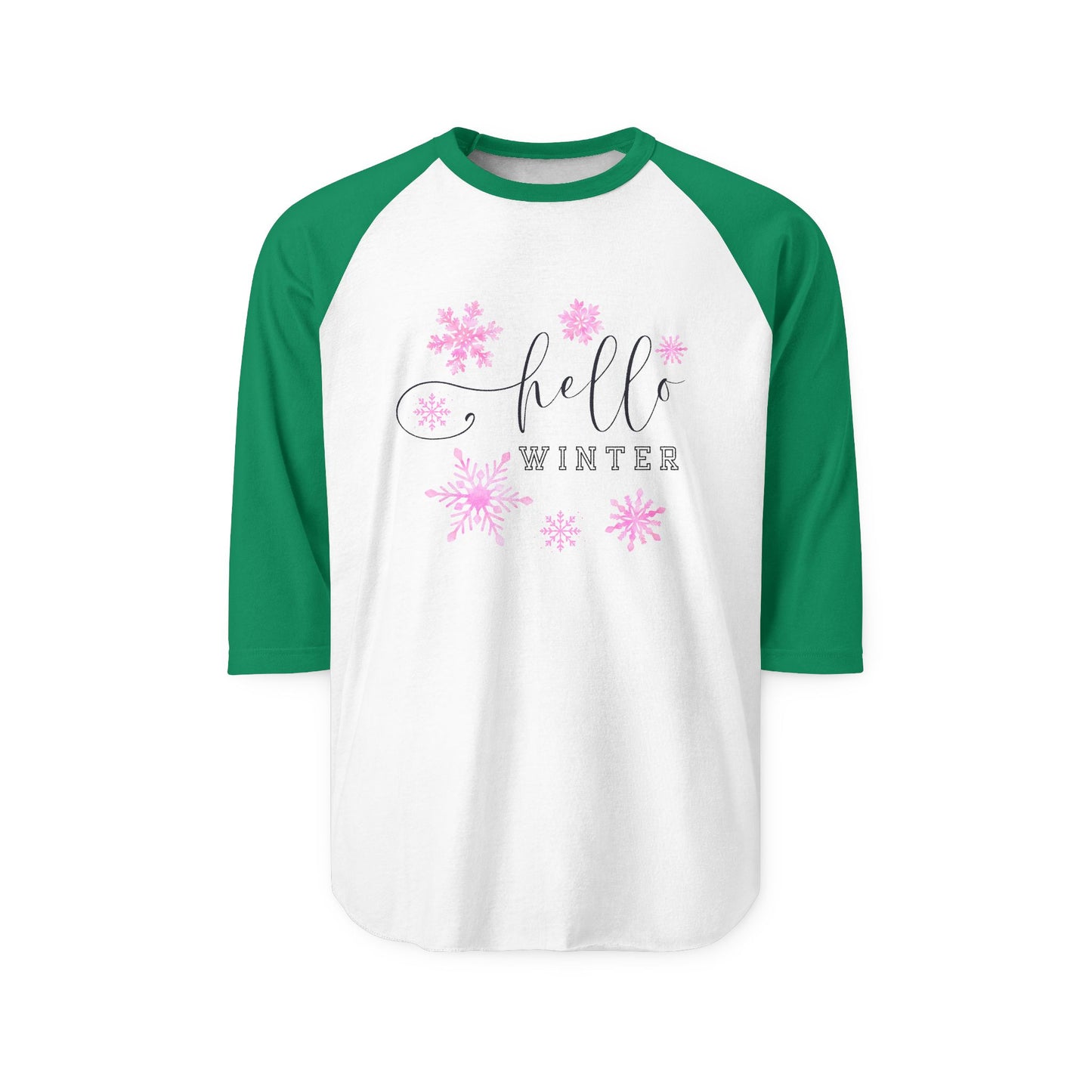 Hello Winter Baseball Tee