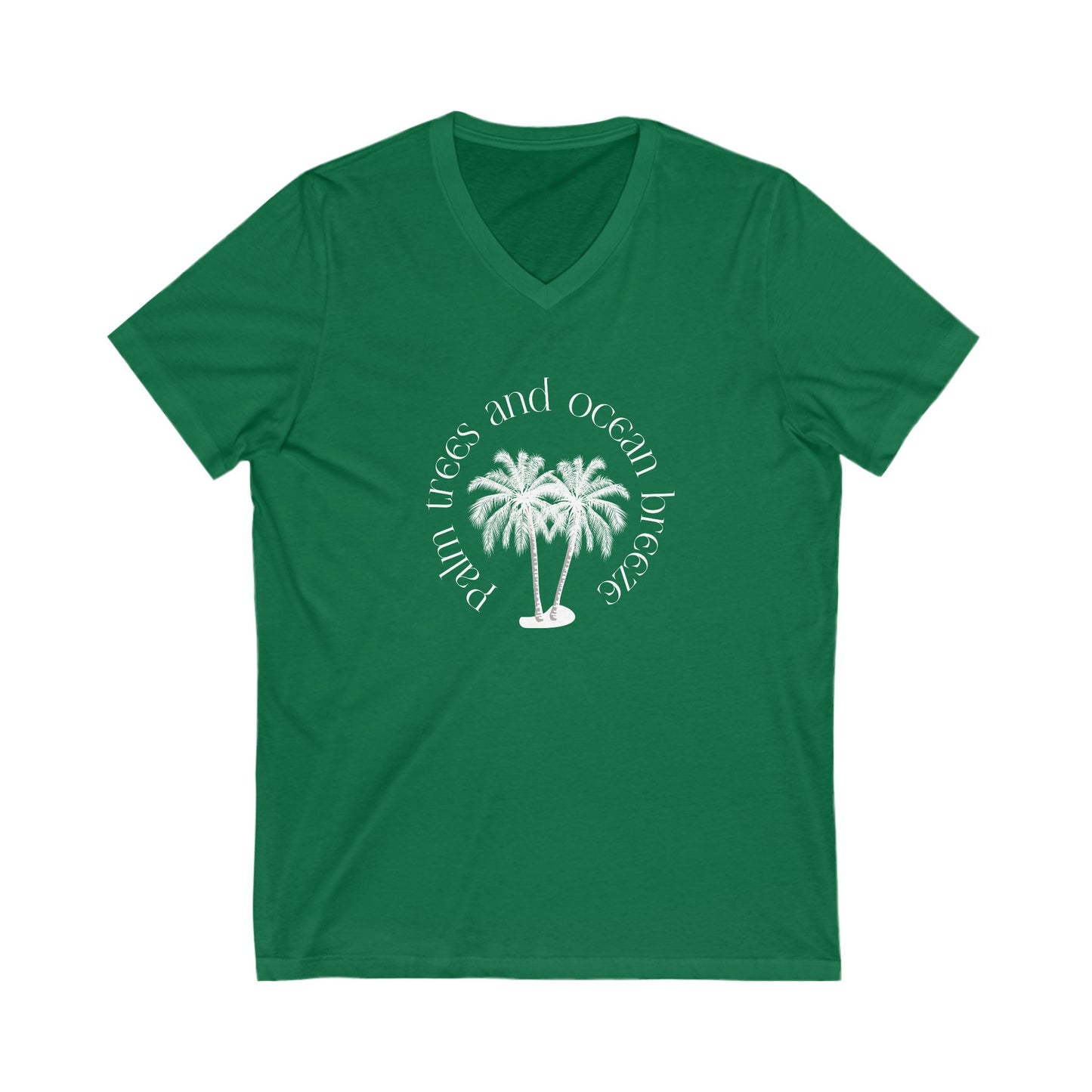 Palm Trees And Ocean Breeze V-Neck Tee