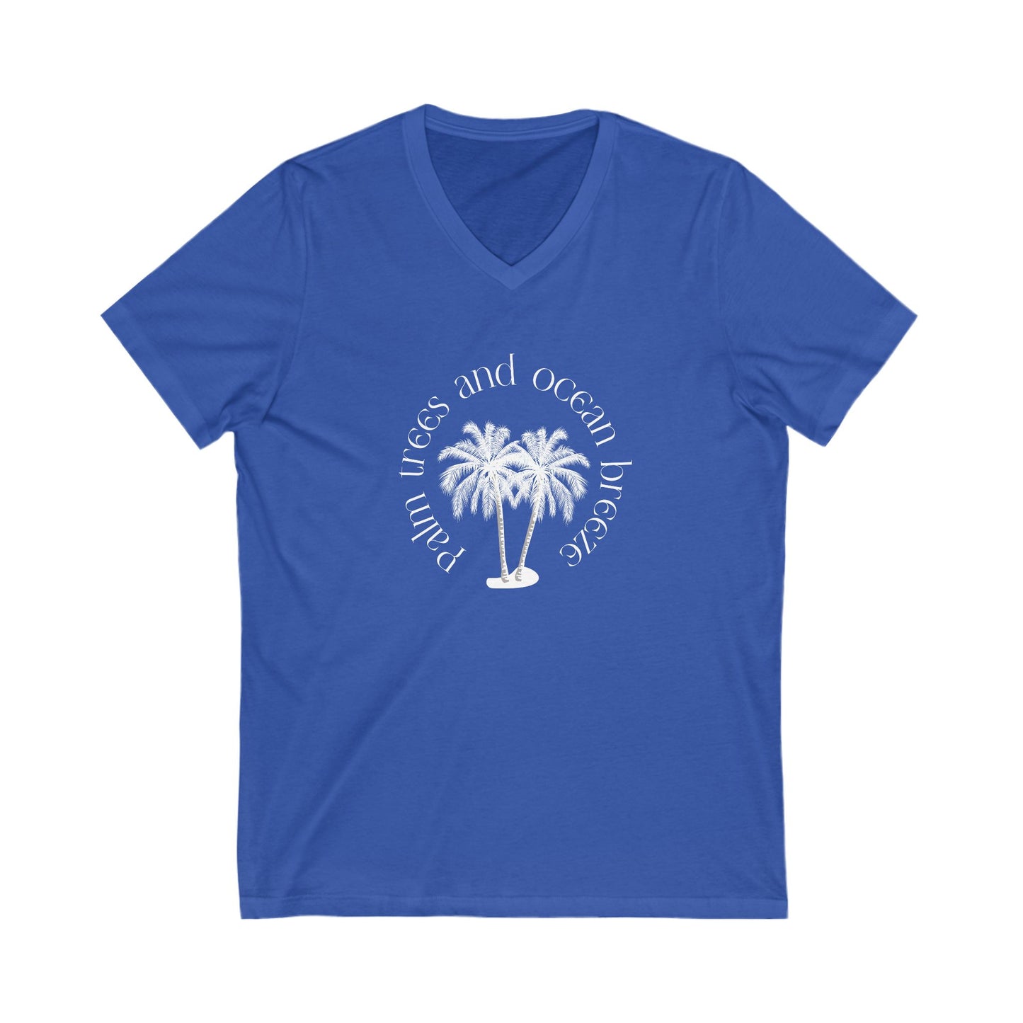 Palm Trees And Ocean Breeze V-Neck Tee