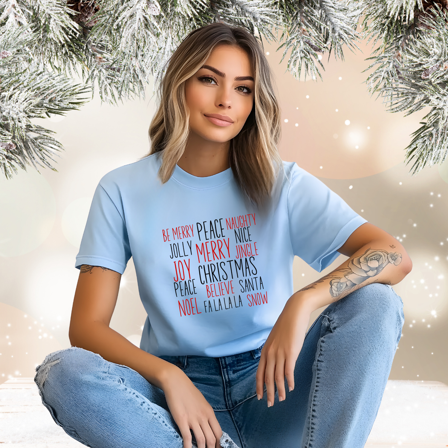 Festive Holiday Words T-Shirt