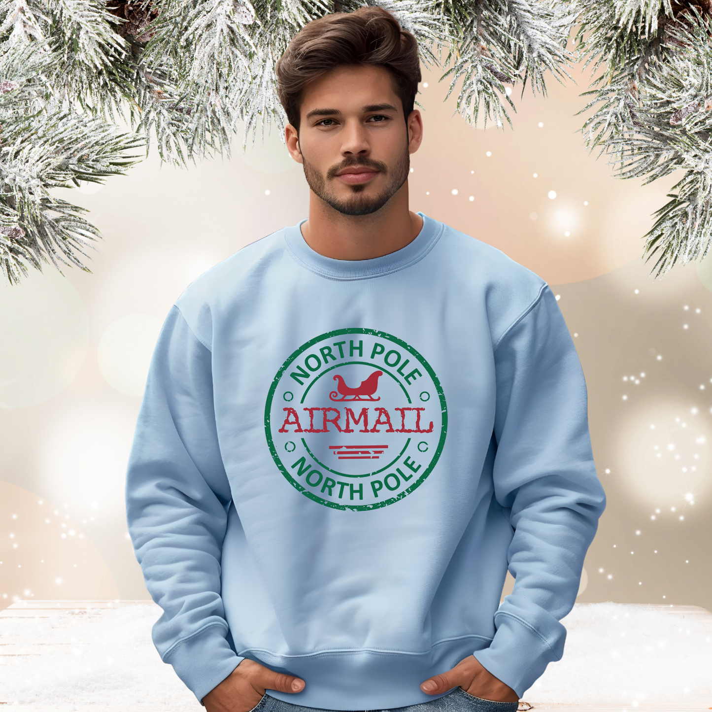 North Pole Airmail Crewneck Sweatshirt