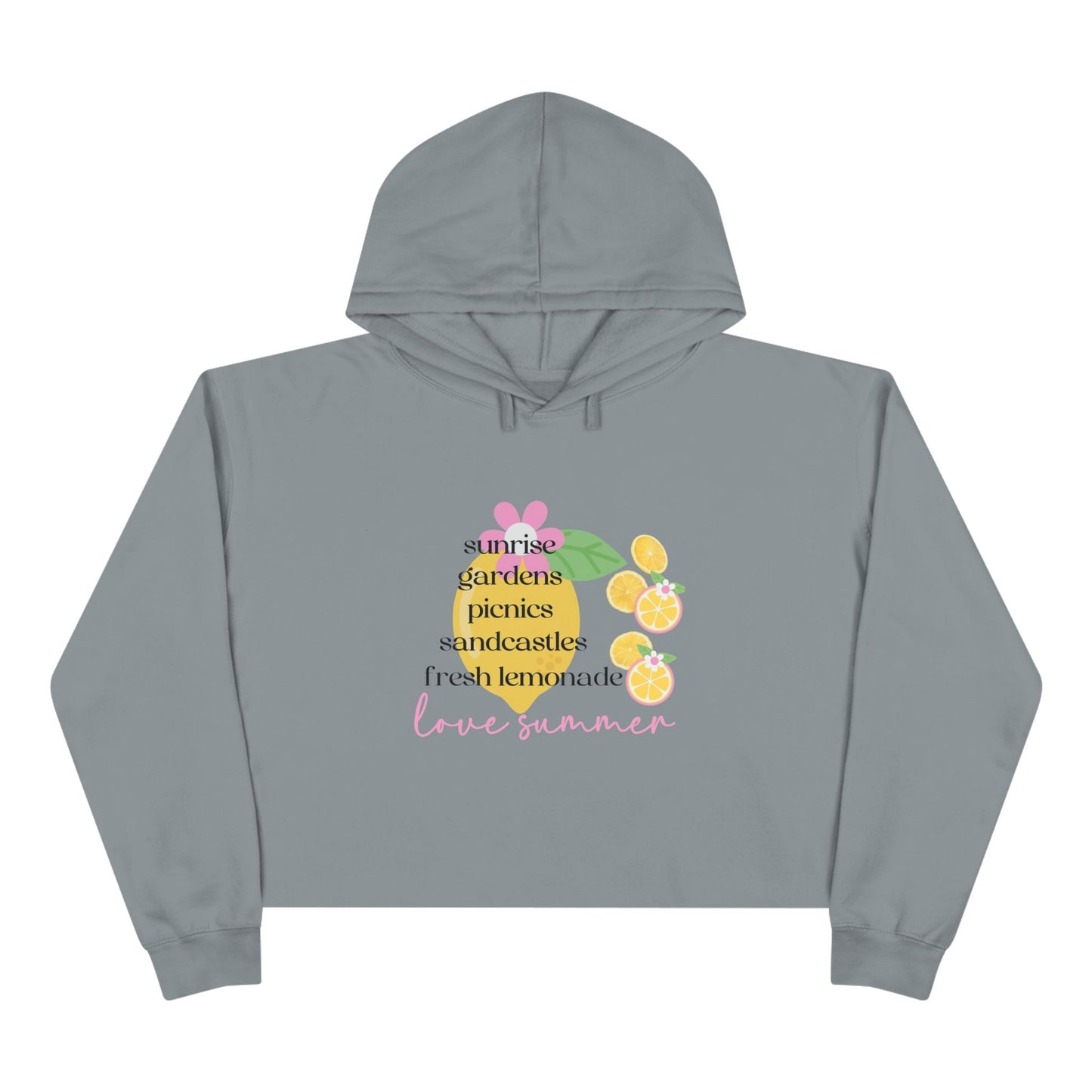 Love Summer Crop Hoodie