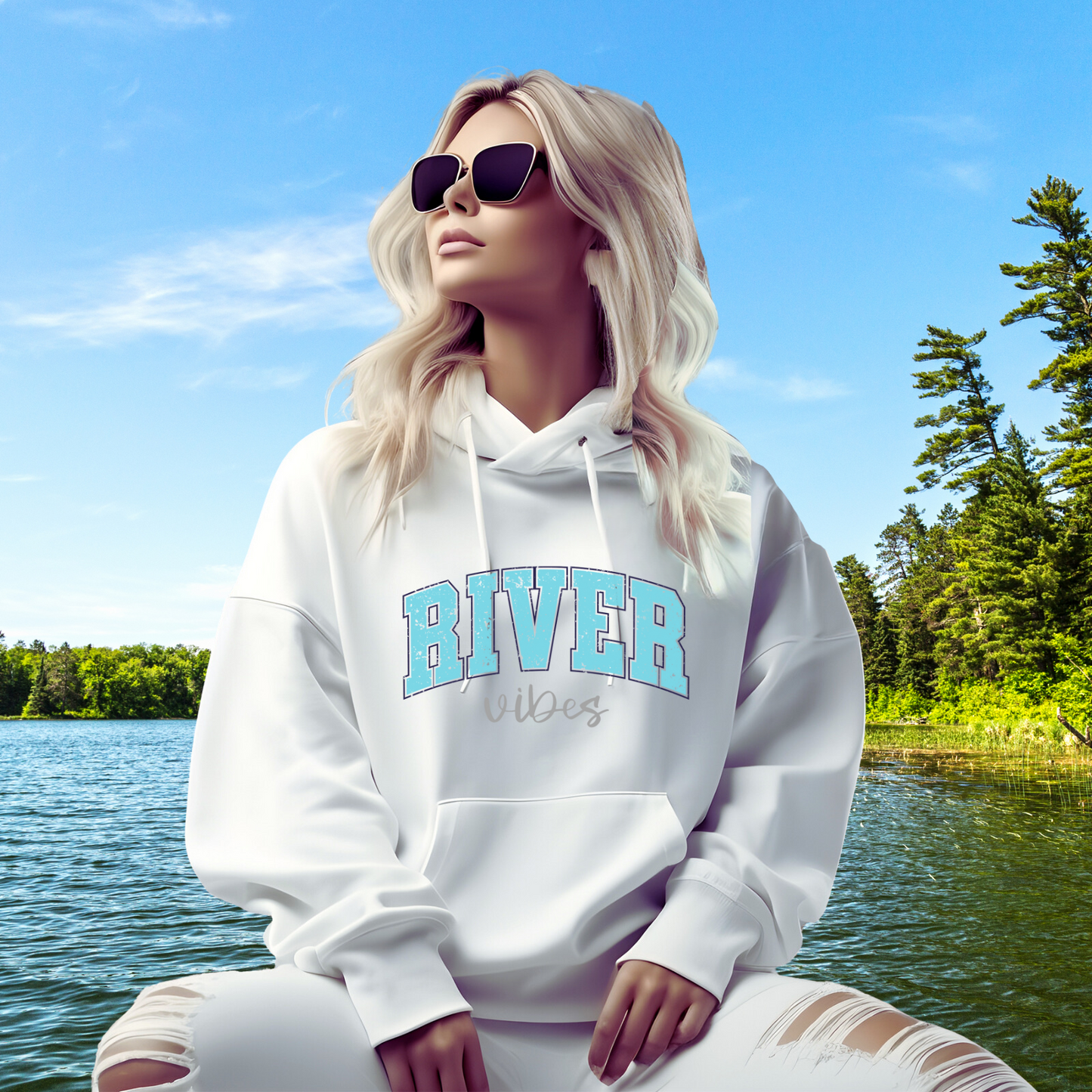 River Vibes Pullover Hoodie