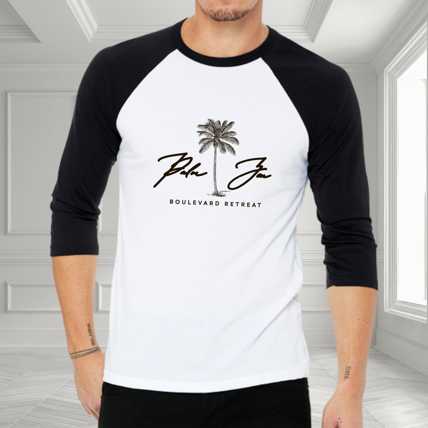 Palm Zen Baseball Tee
